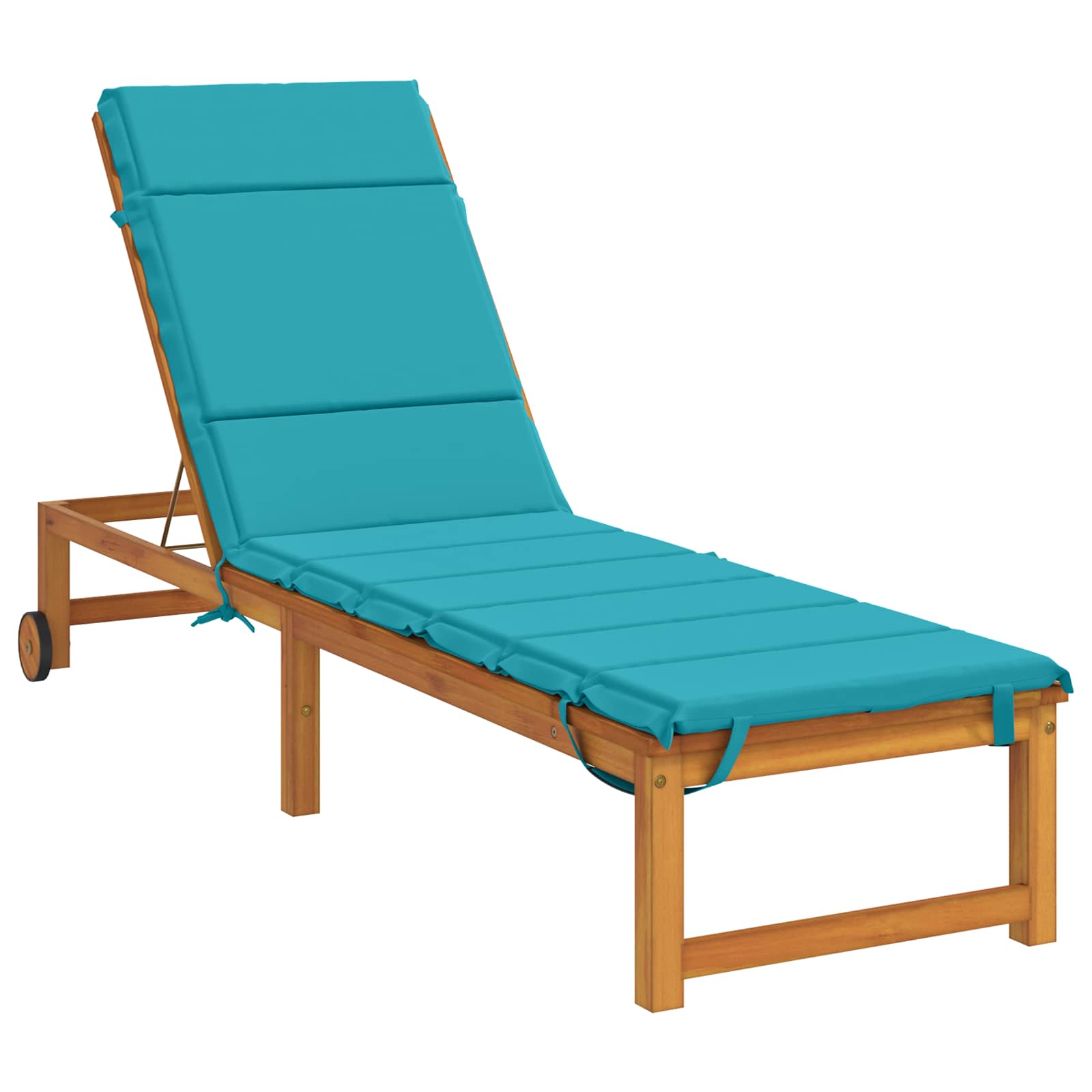 Ligstoel Kussen GEMERT 100% Polyester Turquoise 200 x 50 x 3 cm image 3