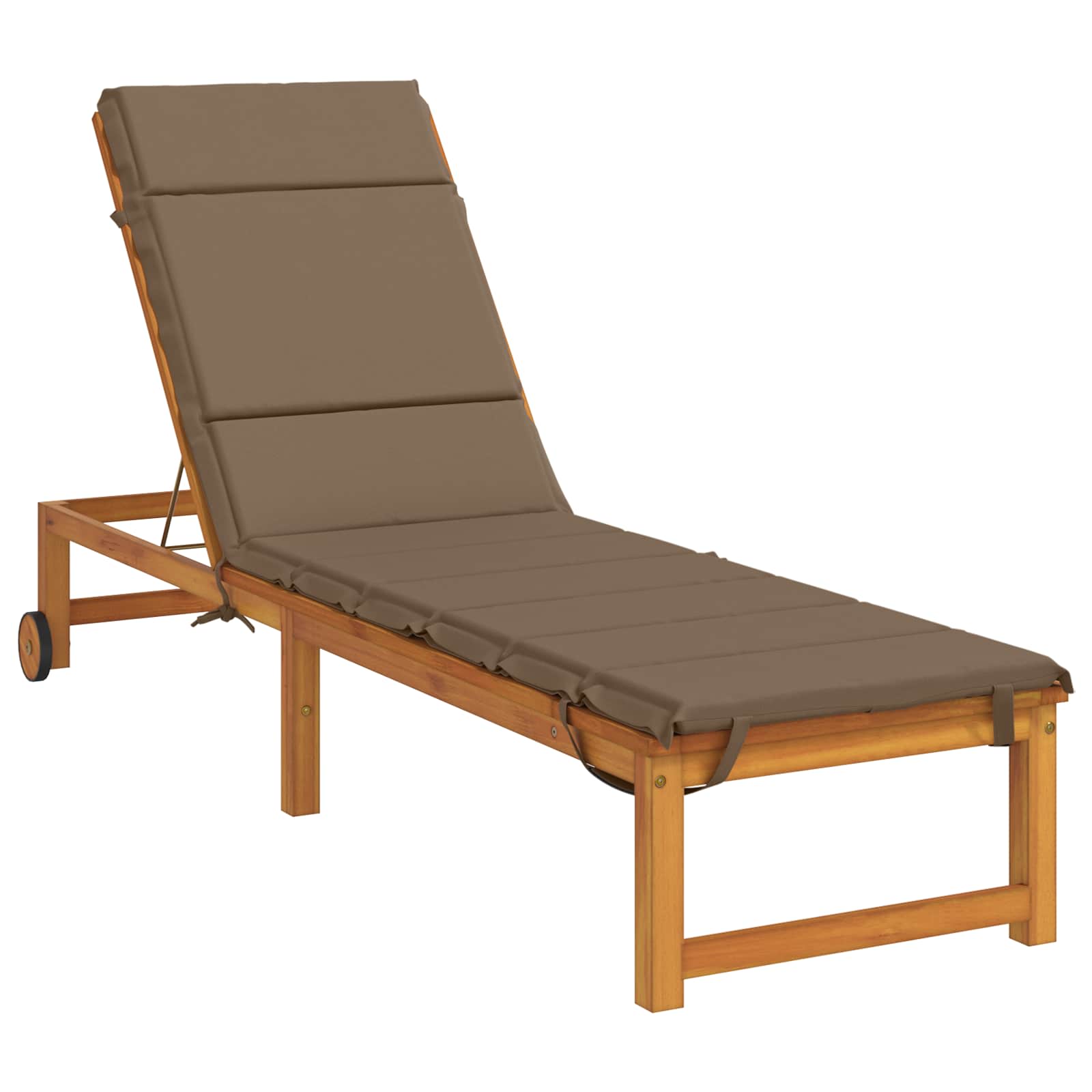 Ligstoel Kussen GEMERT 100% Polyester Taupe 200 x 55 x 3 cm image 3