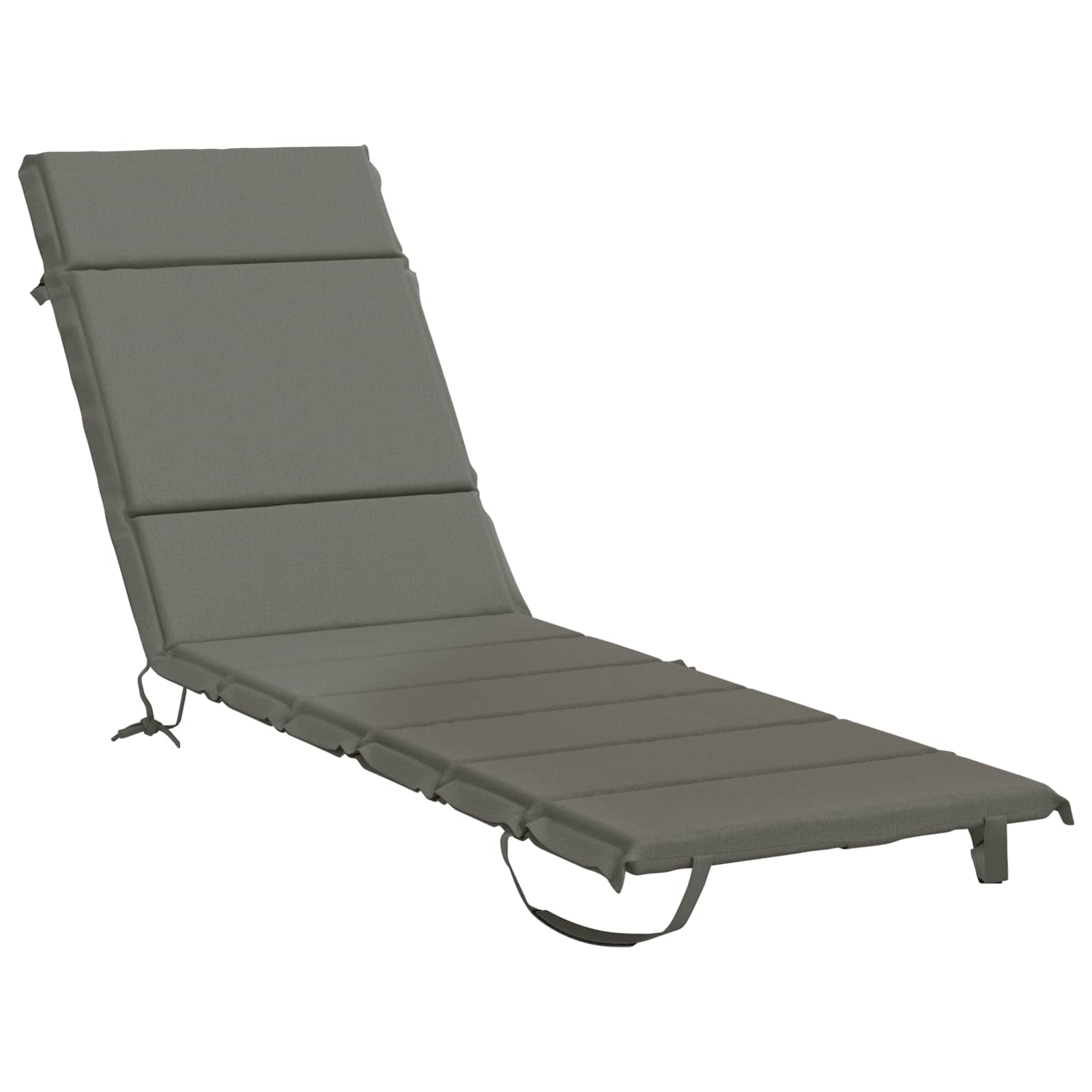Ligstoel Kussen GEMERT 100% Polyester Grijs 200 x 55 x 3 cm image 2