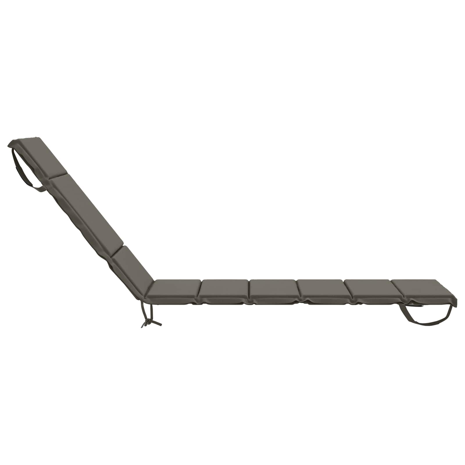 Ligstoel Kussen GEMERT 100% Polyester Grijs 200 x 55 x 3 cm image 5