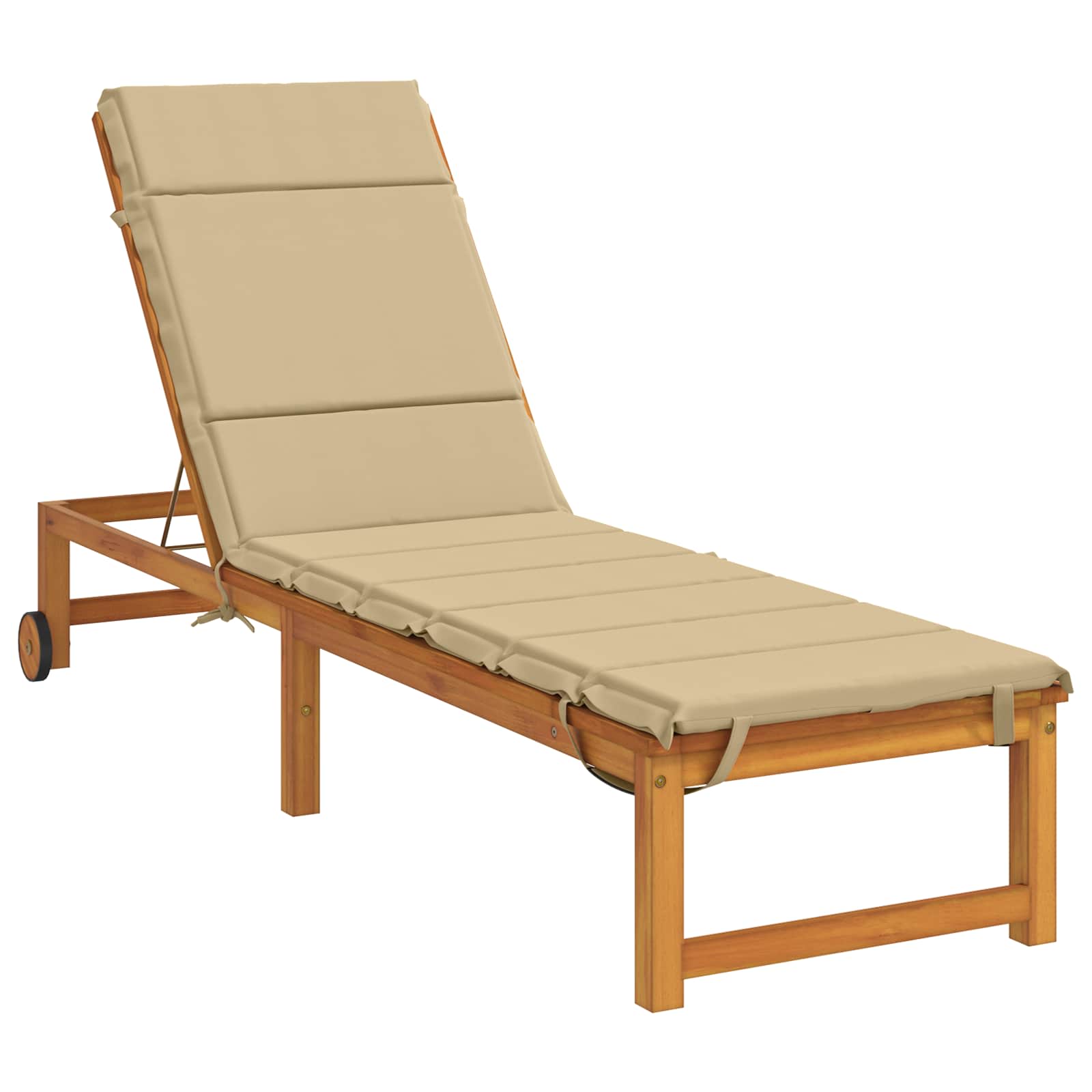 Ligstoel Kussen GEMERT 100% Polyester Beige 200 x 55 x 3 cm image 3