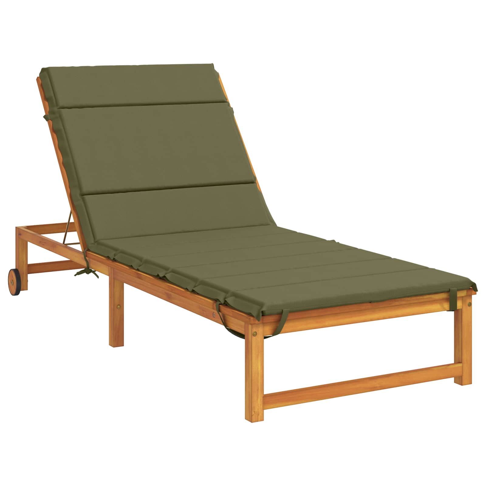 Ligstoel Kussen GEMERT 100% Polyester Olijfgroen image 3