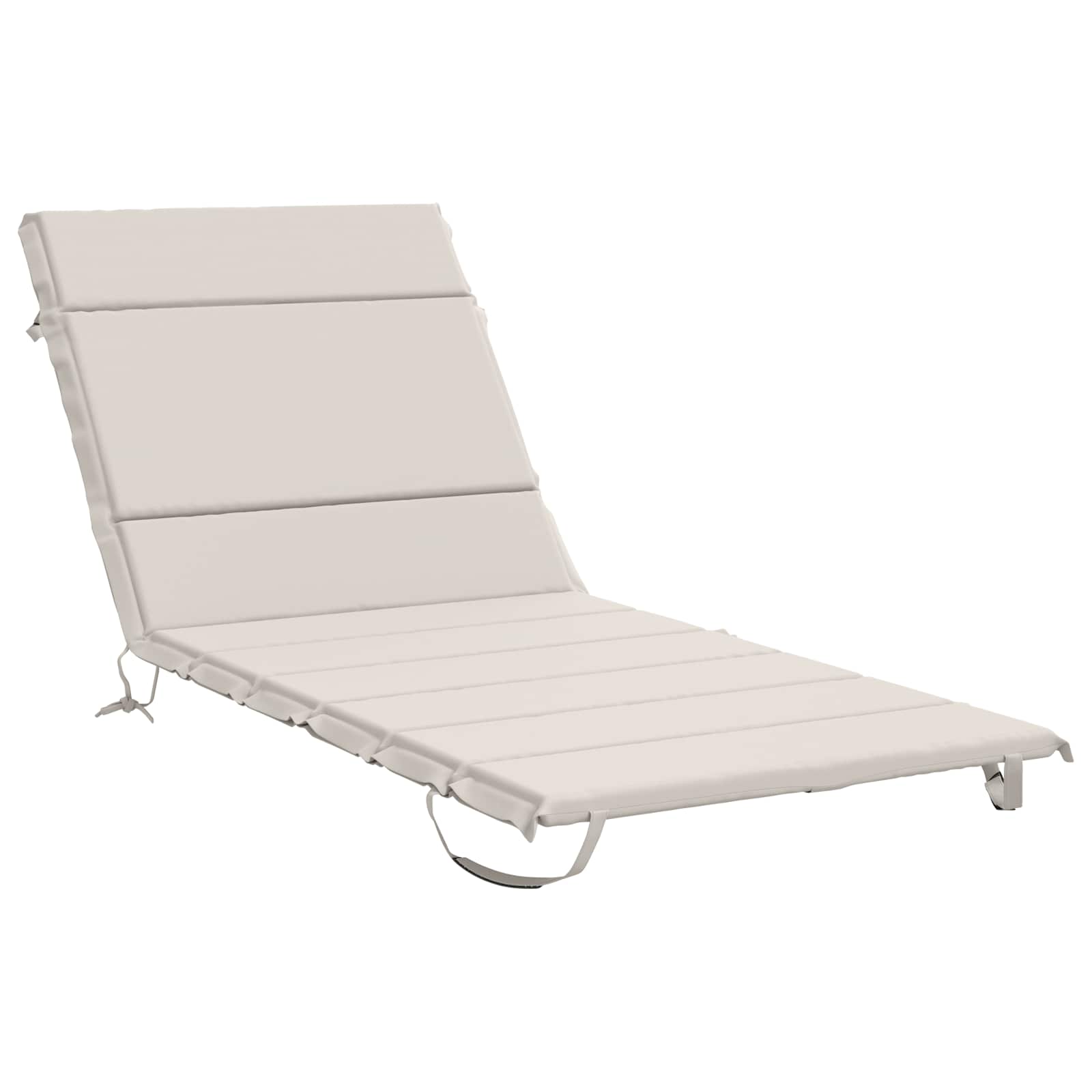 Ligstoel Kussen GEMERT 100% Polyester Wit 200 x 70 x 3 cm image 2