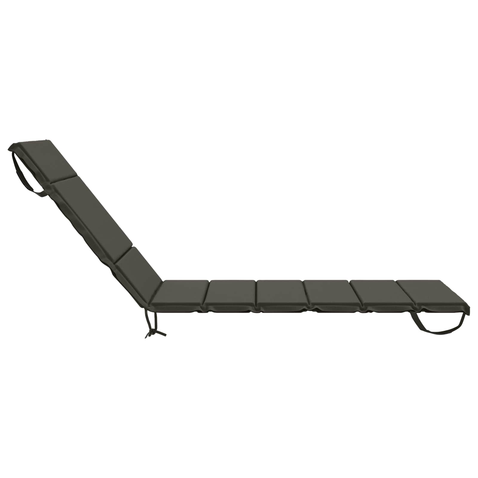 Ligstoel Kussen GEMERT 100% Polyester Antraciet 200 x 70 x 3 cm image 5