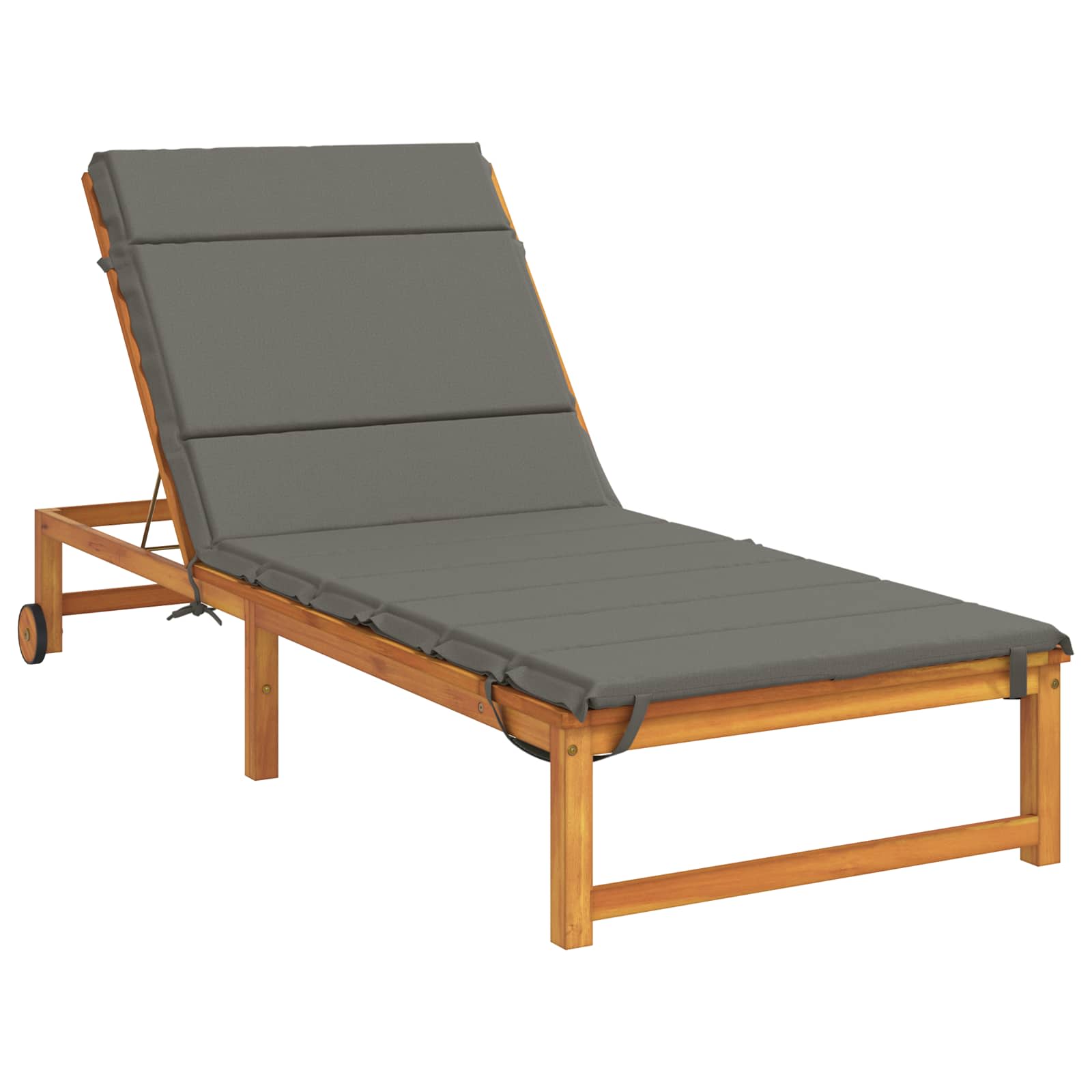 Ligstoel Kussen GEMERT 100% Polyester Grijs 200 x 70 x 3 cm image 3