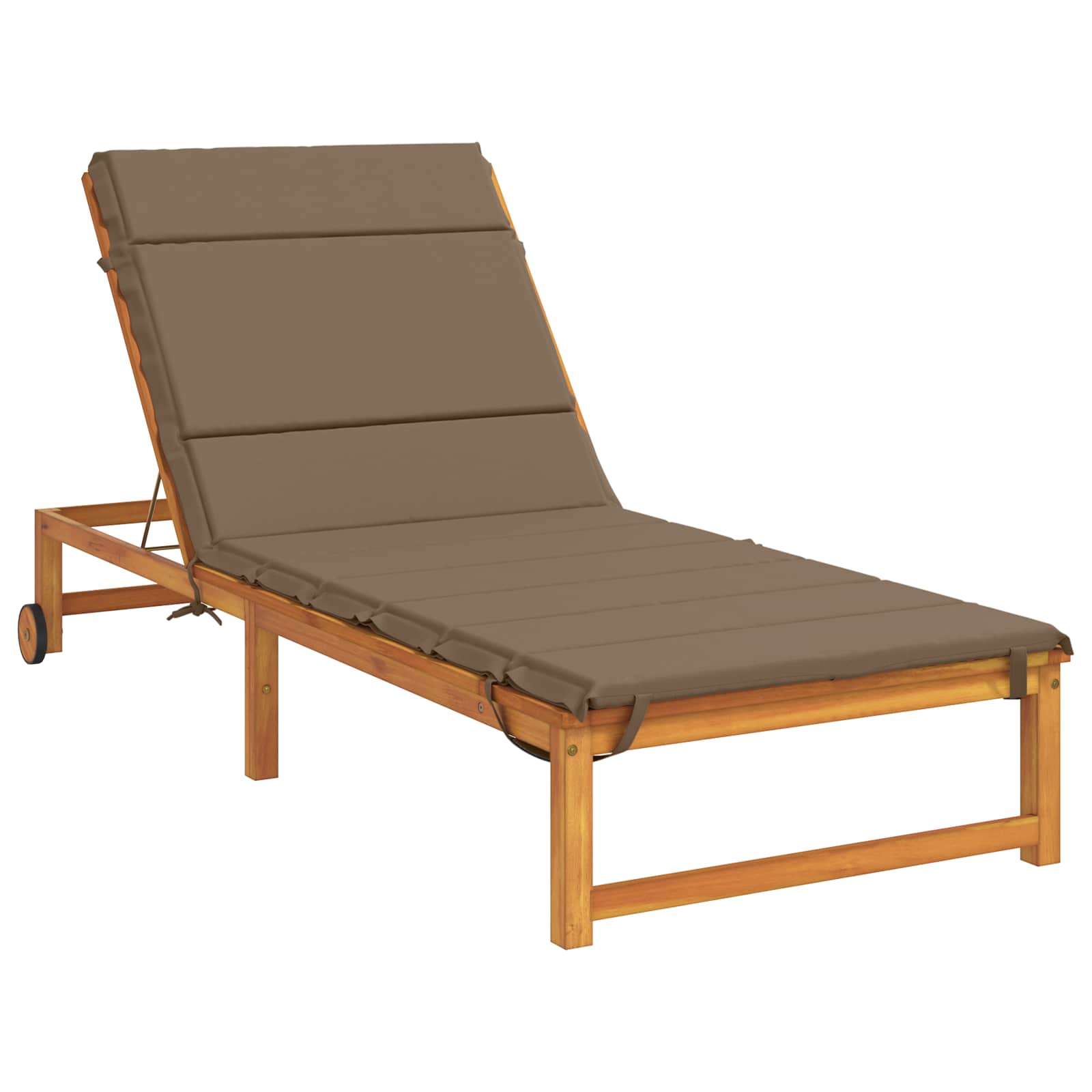 Ligstoel Kussen GEMERT 100% Polyester Taupe 200 x 80 x 3 cm image 3