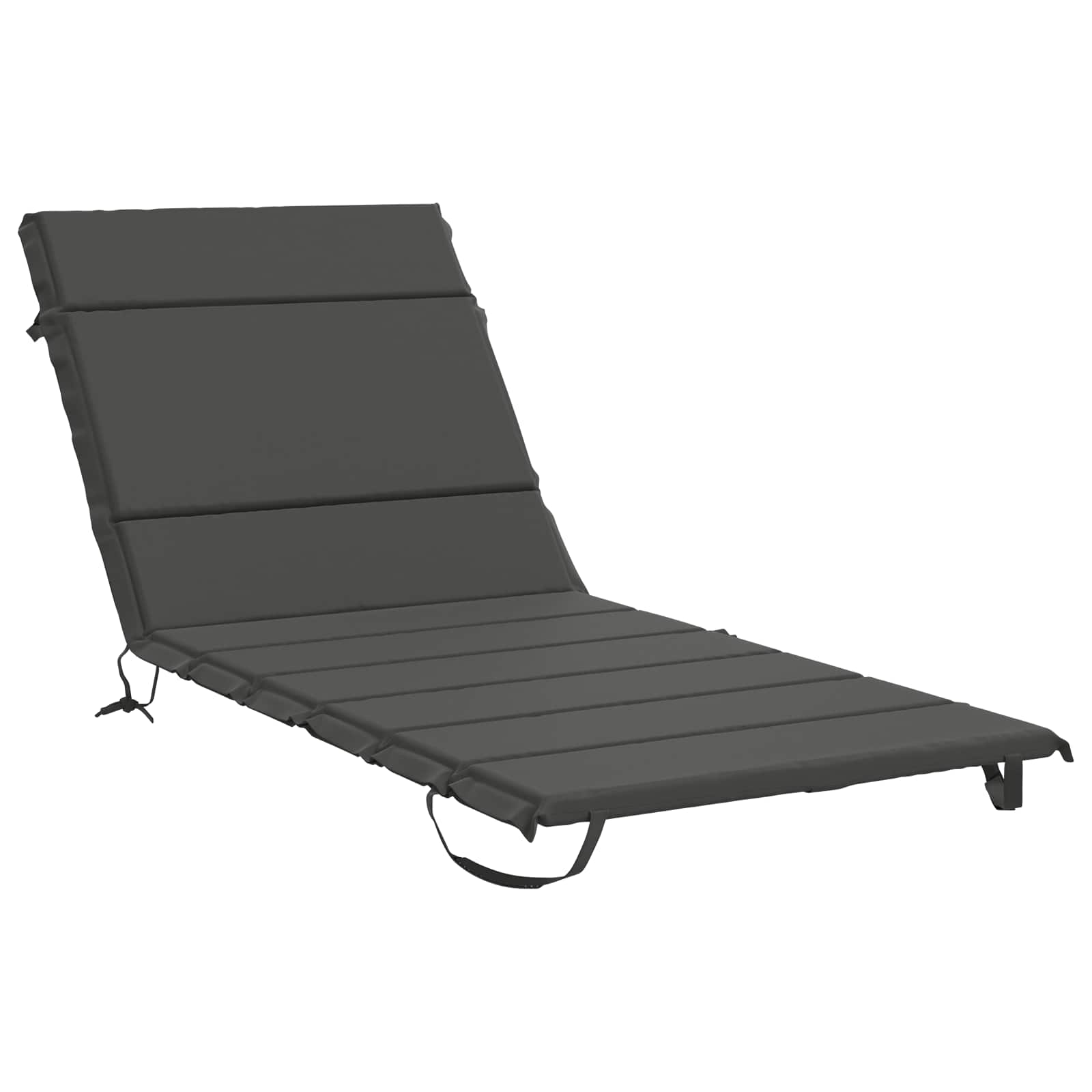 Ligstoel Kussen GEMERT 100% Polyester Antraciet 200 x 80 x 3 cm image 2