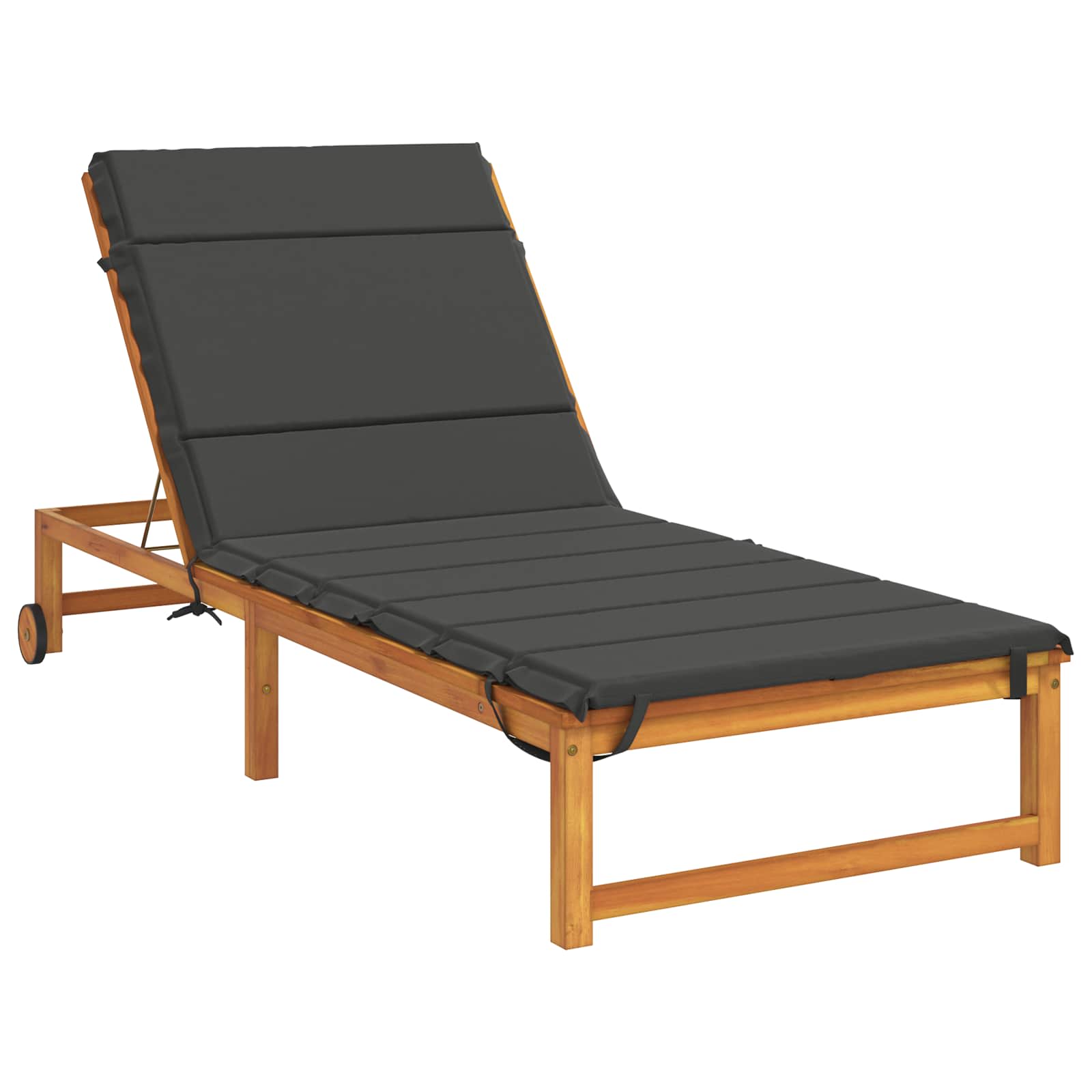 Ligstoel Kussen GEMERT 100% Polyester Antraciet 200 x 80 x 3 cm image 3