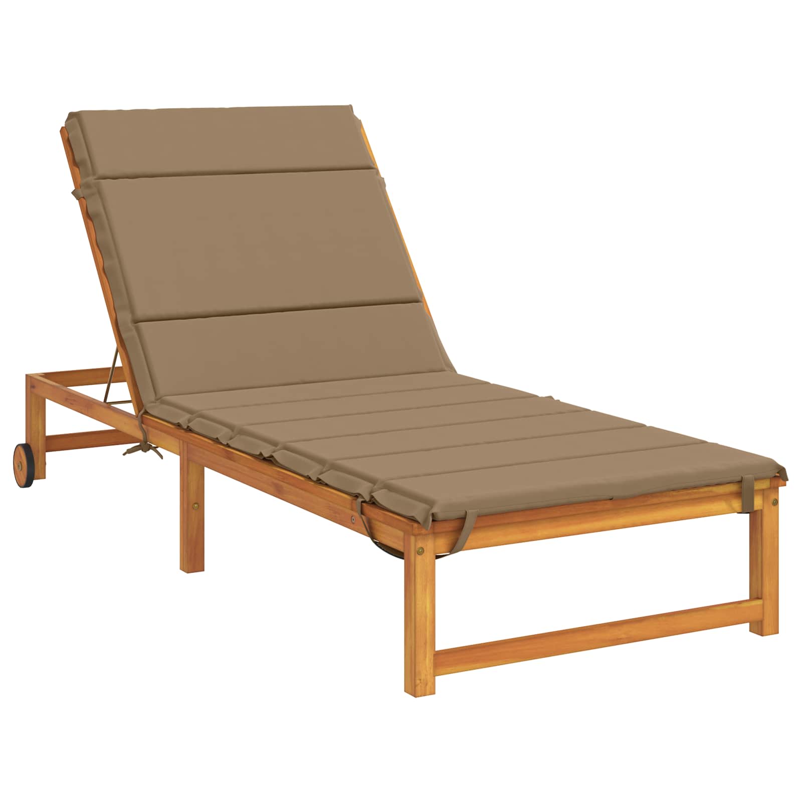 Ligstoel Kussen GEMERT 100% Polyester Taupe 200 x 80 x 3 cm image 3