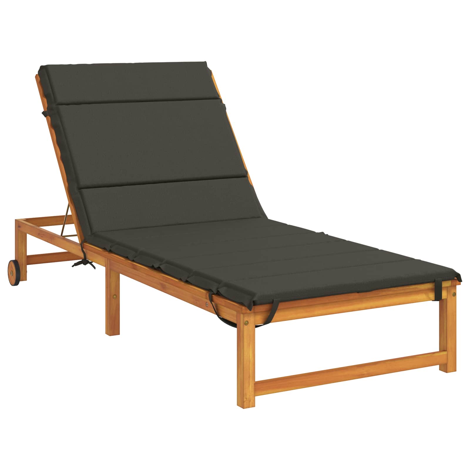 Ligstoel Kussen GEMERT 100% Polyester Antraciet 200 x 90 x 3 cm image 3