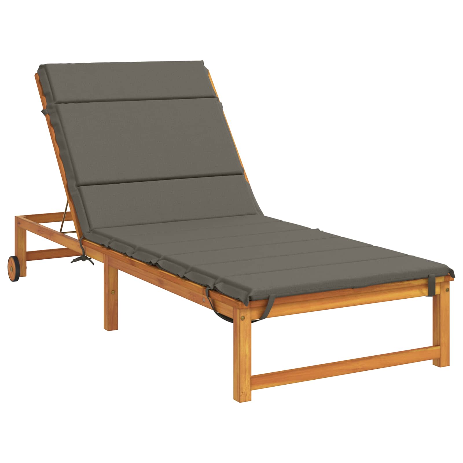 Ligstoel Kussen GEMERT 100% Polyester Grijs 200 x 90 x 3 cm image 3