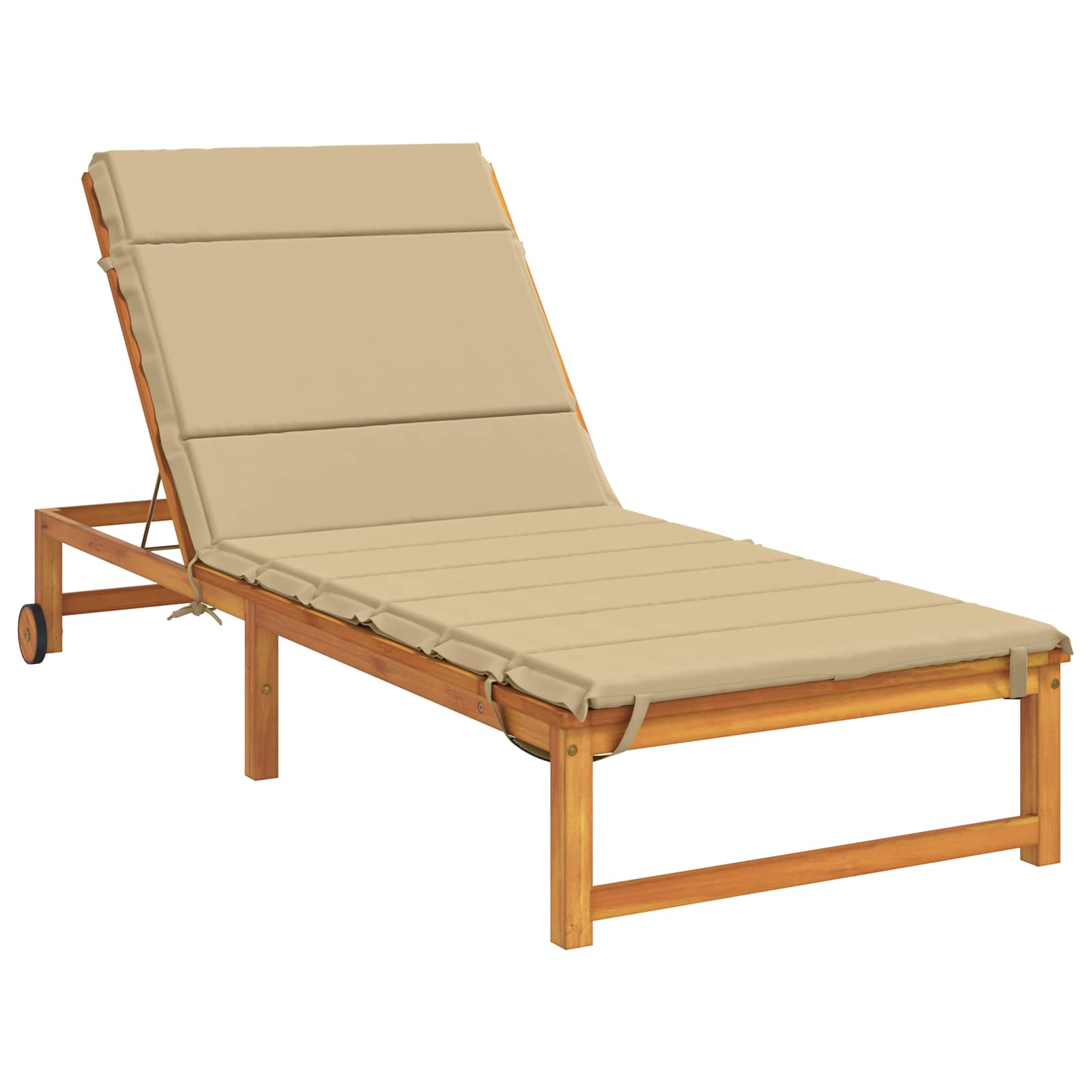 Ligstoel Kussen GEMERT 100% Polyester Beige 200 x 90 x 3 cm image 3