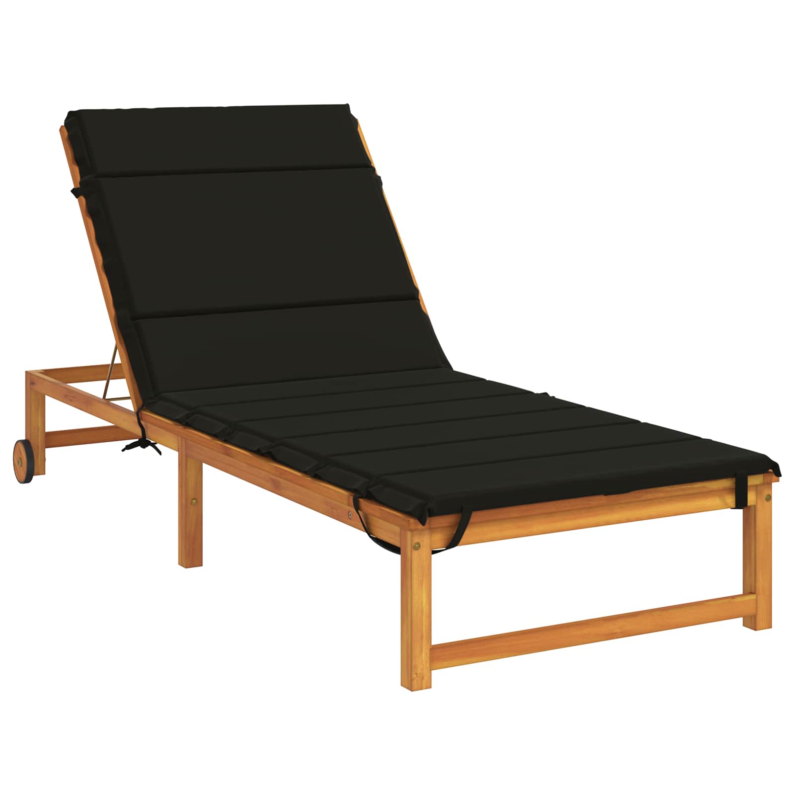 Ligstoel Kussen GEMERT 100% Polyester Zwart 200 x 90 x 3 cm image 3