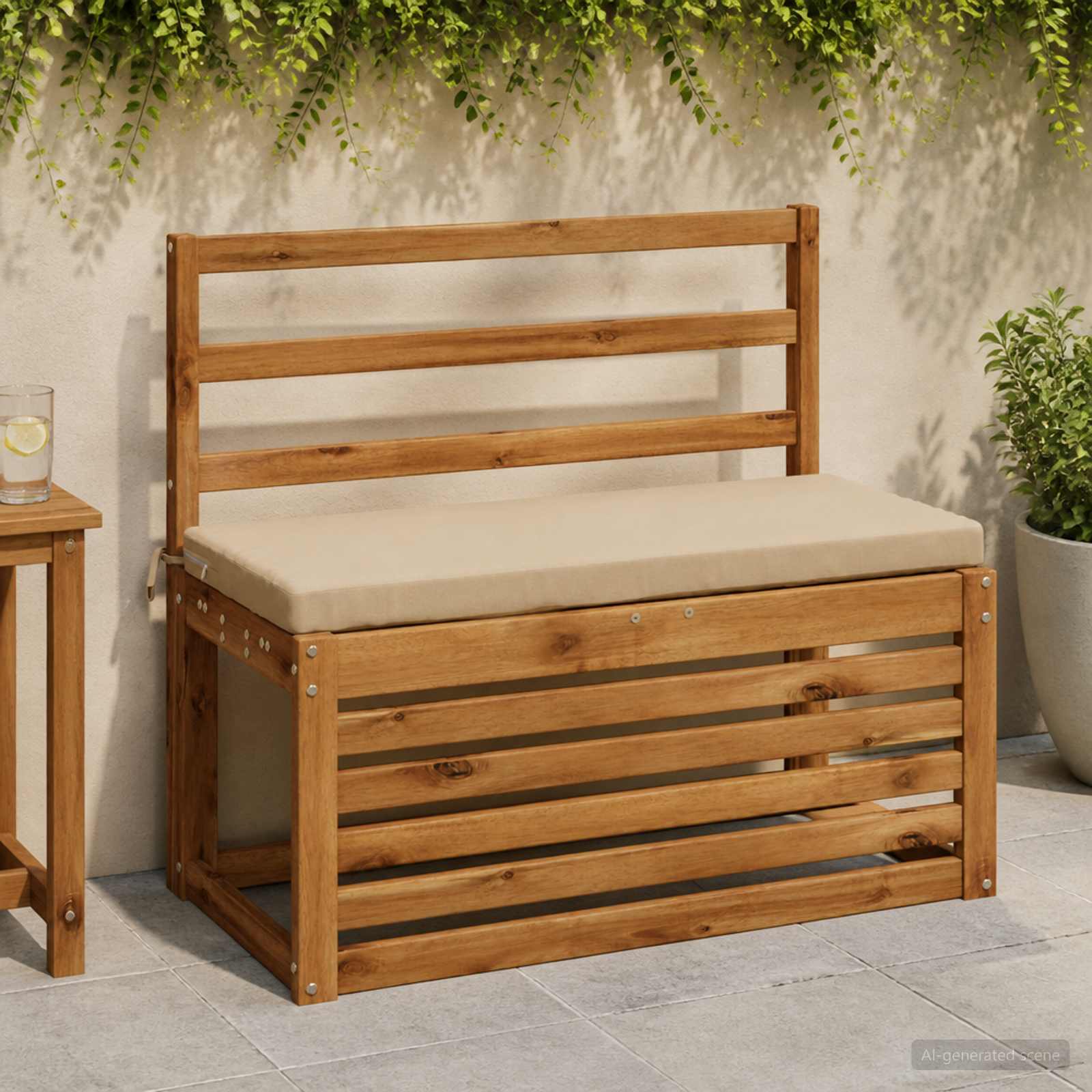 Bankkussen SOEST 100% Polyester Zand 60 x 40 x 5 cm image 1