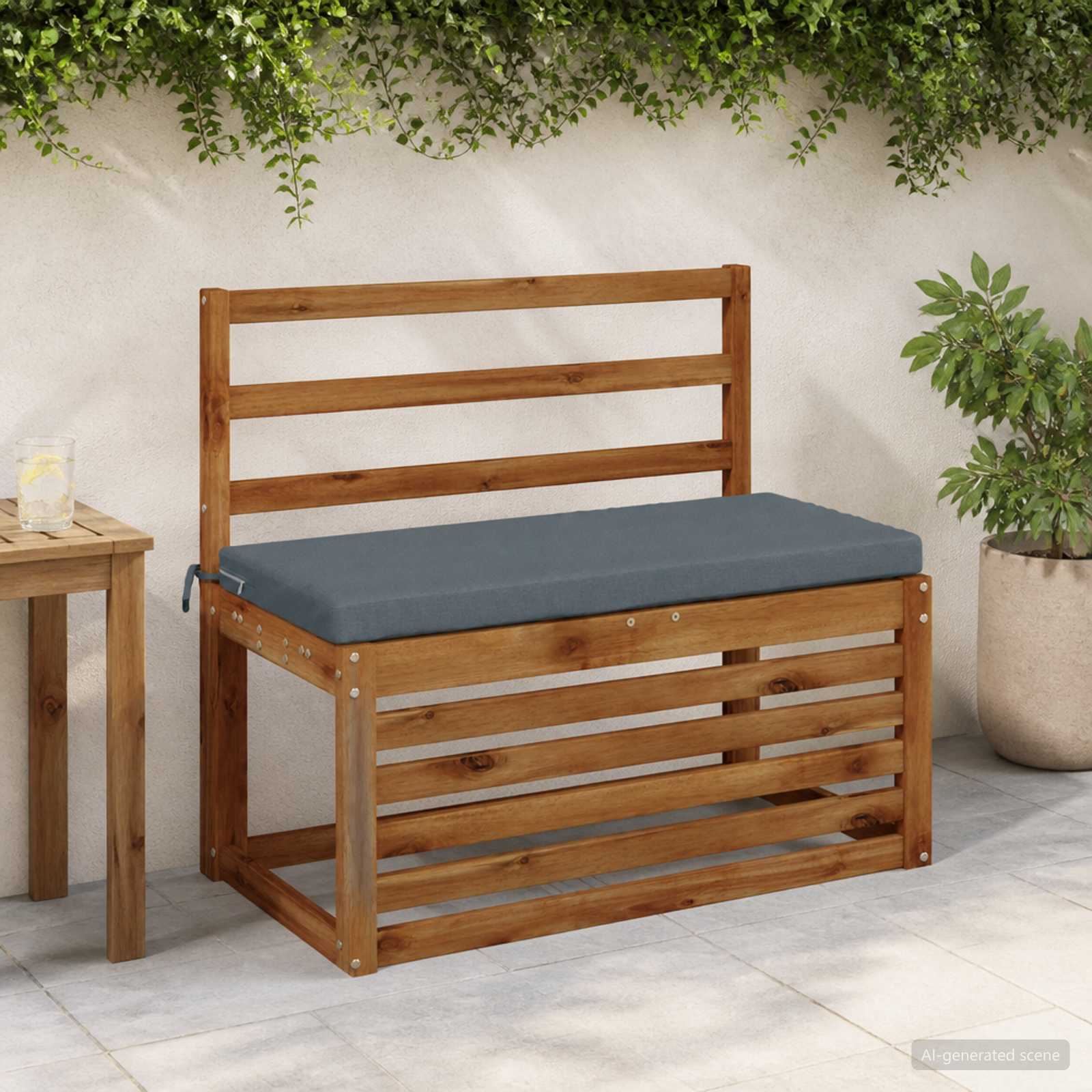 Bankkussen SOEST 100% Polyester Blauw 80 x 40 x 5 cm image 1