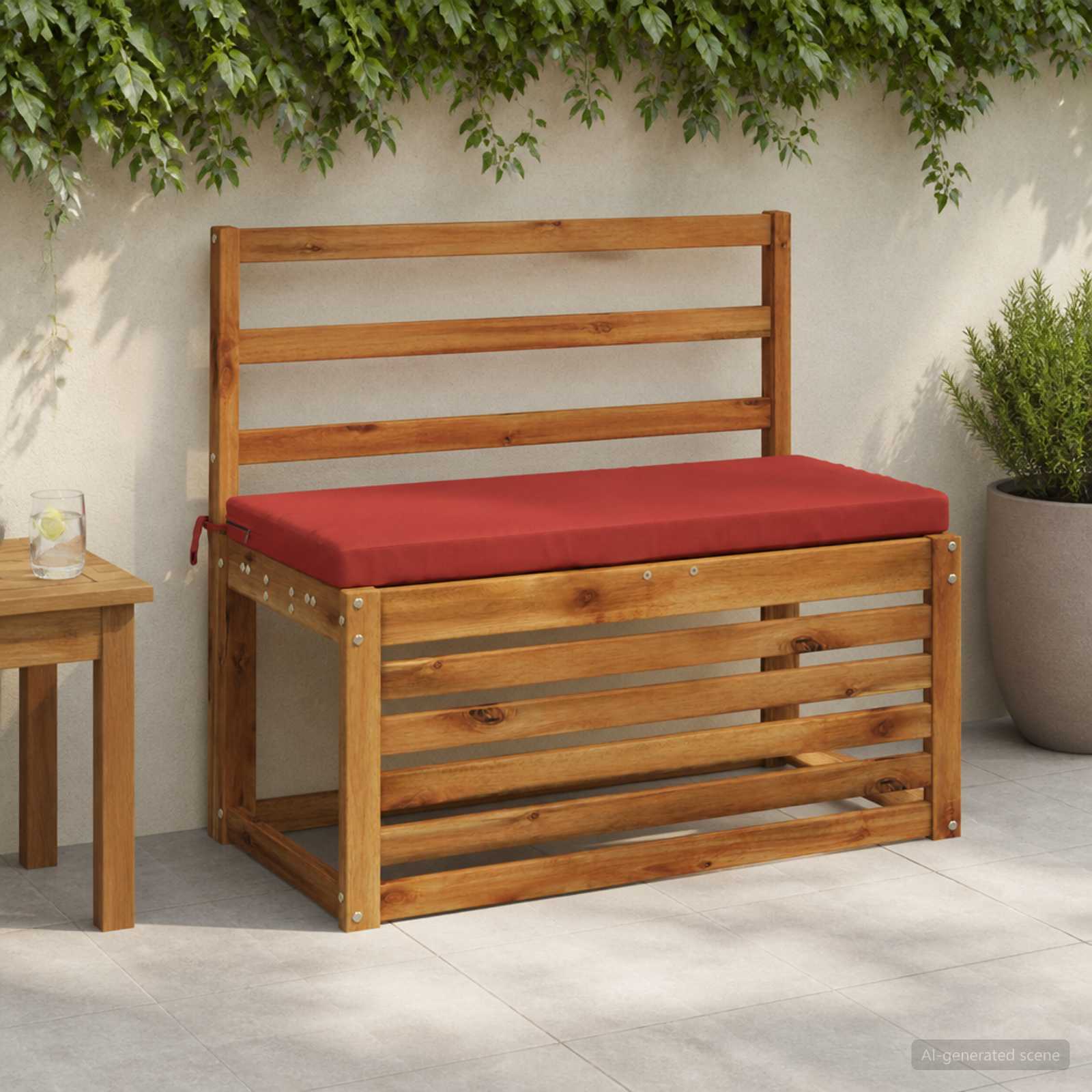 Bankkussen SOEST 100% Polyester Rood 60 x 40 x 5 cm image 1