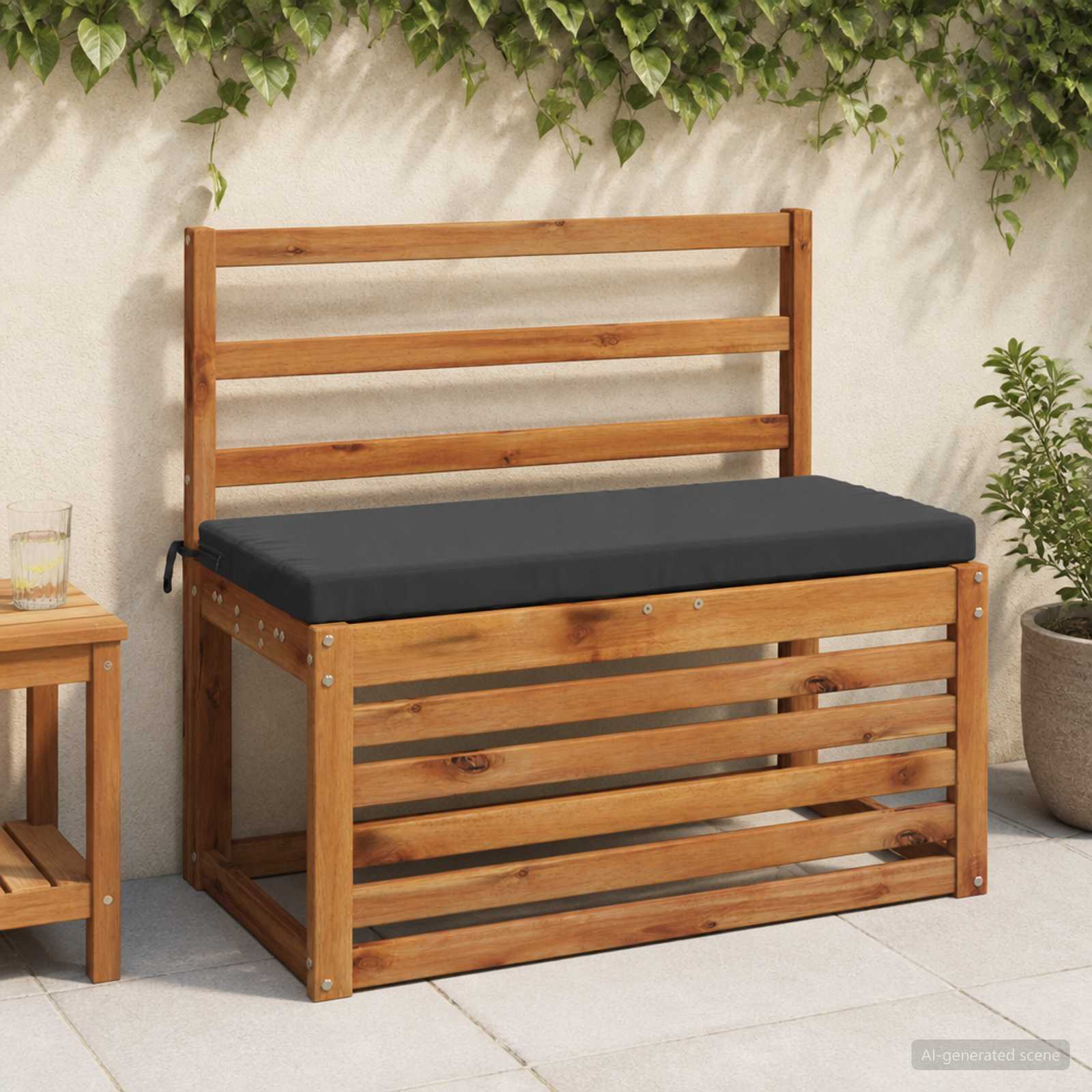 Bankkussen SOEST 100% Polyester Antraciet 60 x 40 x 5 cm image 1