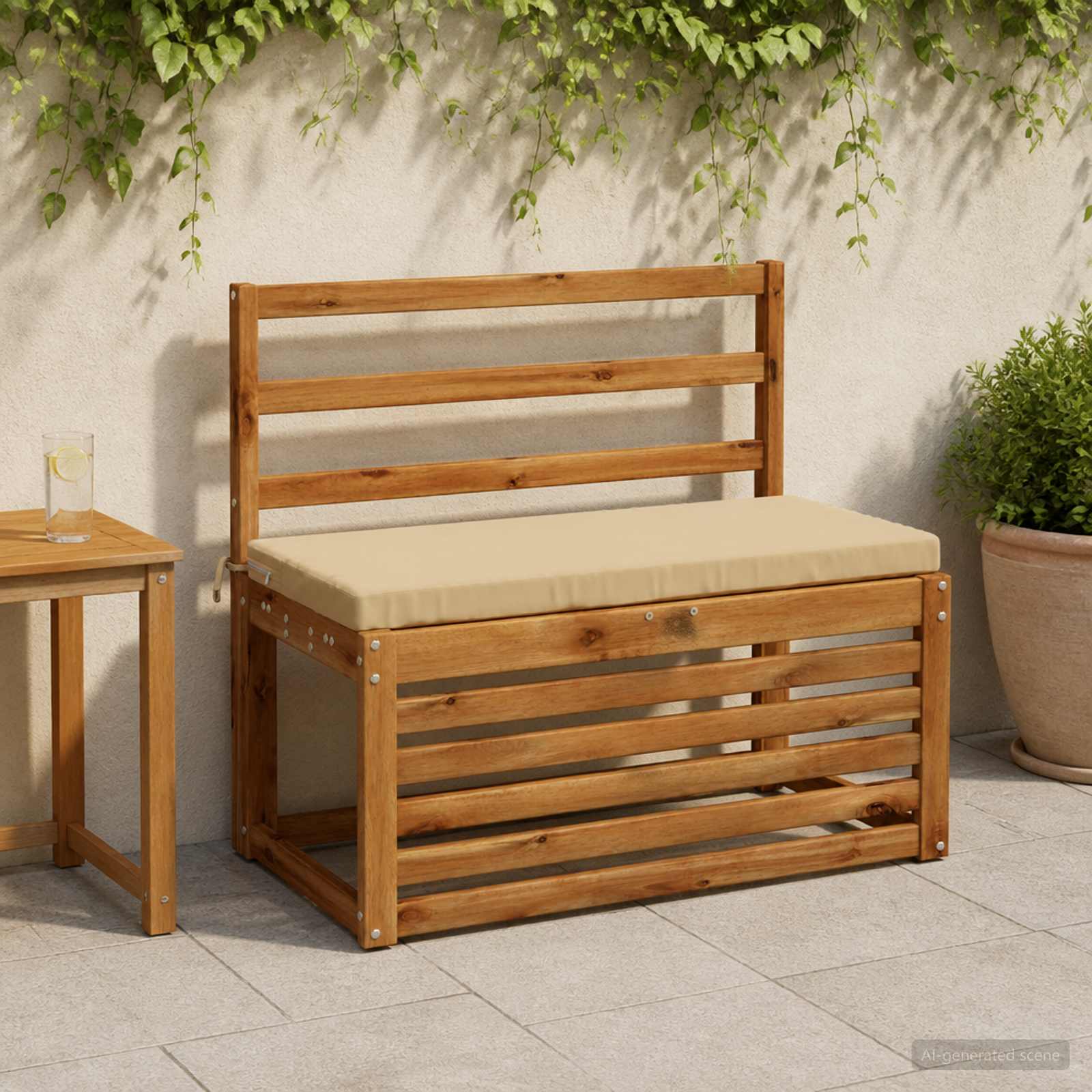 Bankkussen SOEST 100% Polyester Beige 60 x 40 x 5 cm image 1