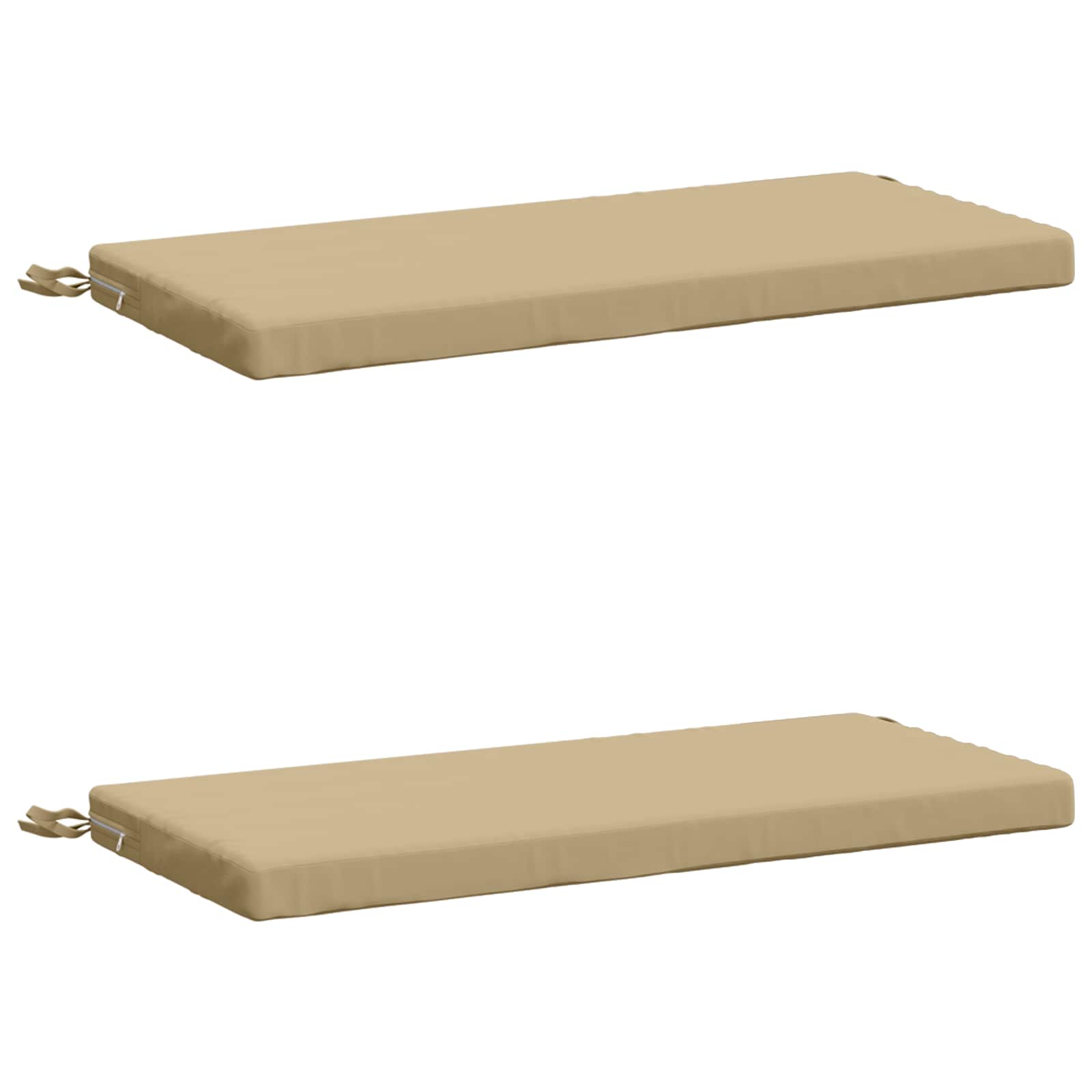 2-delige Bankkussens SOEST 2 st 100% Polyester Beige image 1