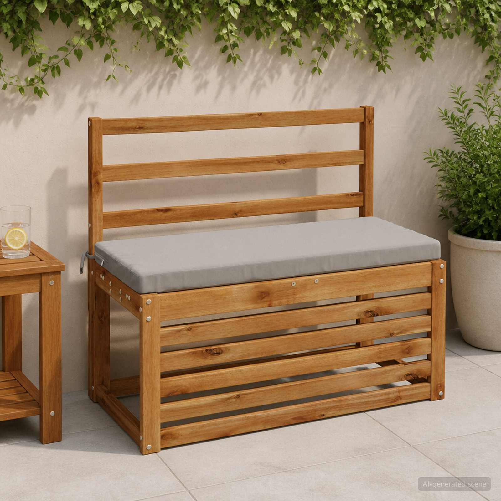 Bankkussen SOEST 100% Polyester Grijs 60 x 40 x 5 cm image 1