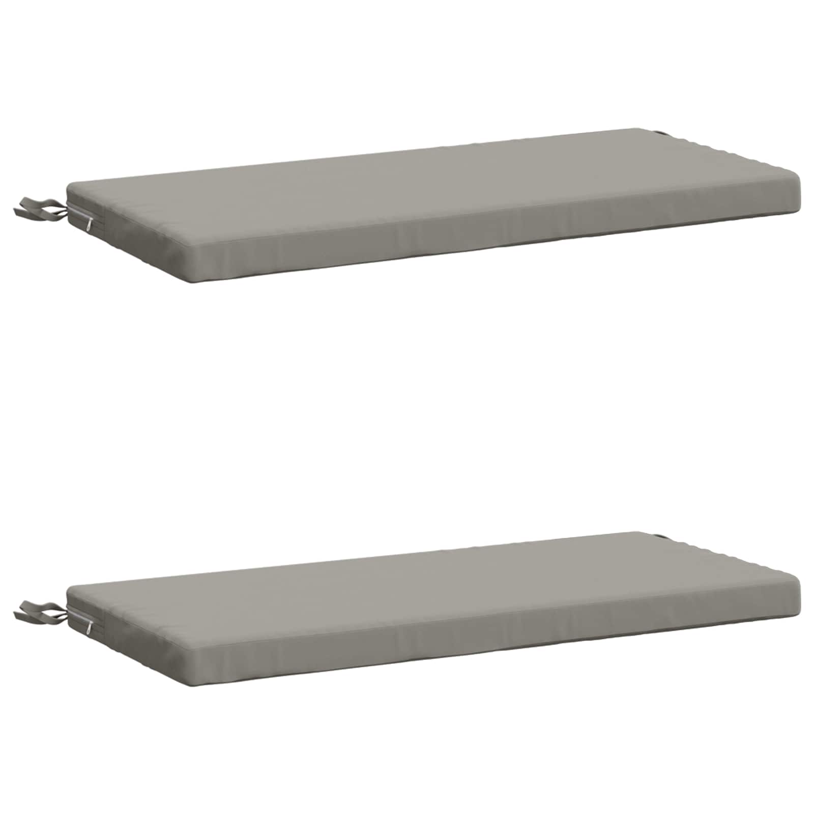 2-delige Bankkussens SOEST 2 st 100% Polyester Grijs image 2