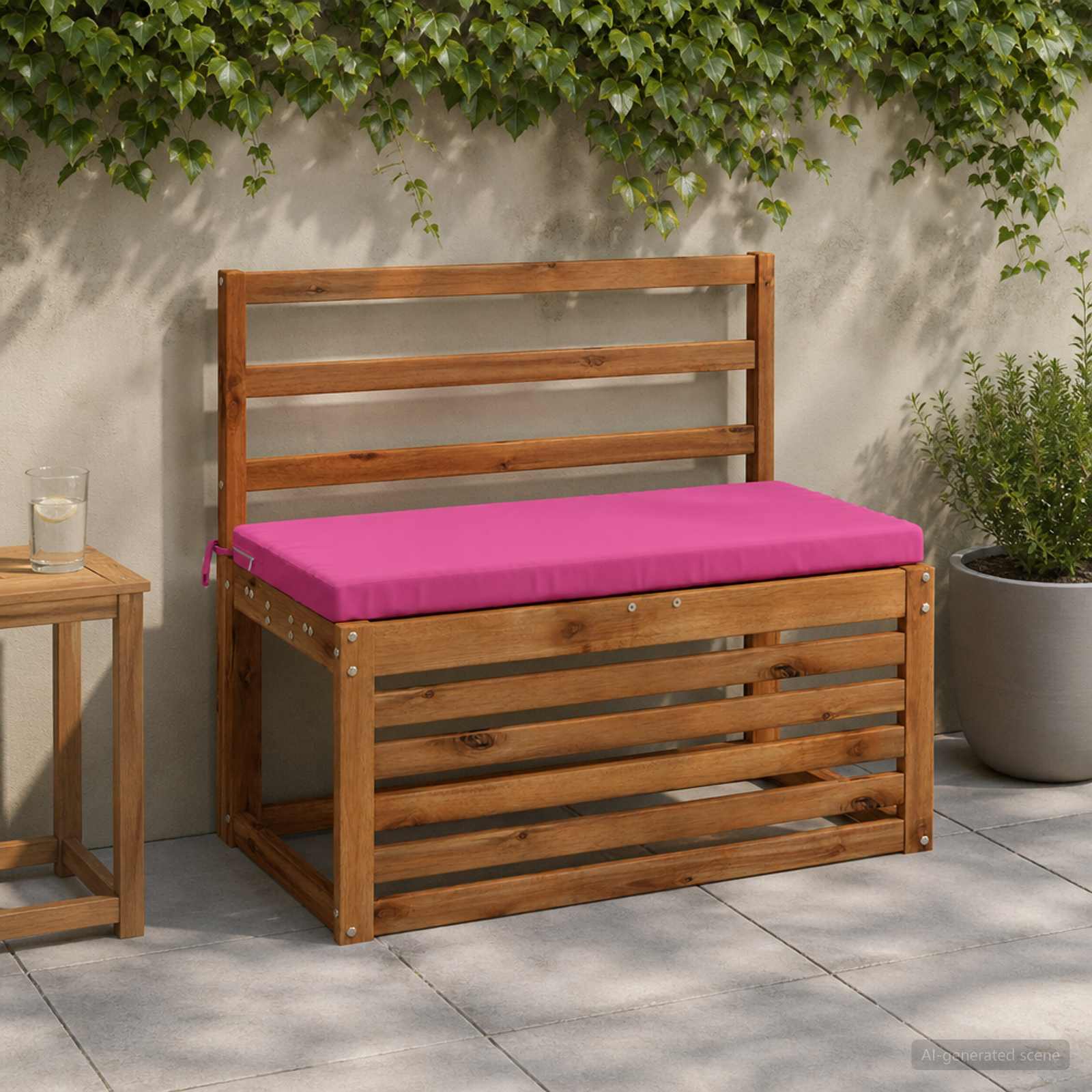 Bankkussen SOEST 100% Polyester Roze 80 x 40 x 5 cm image 1