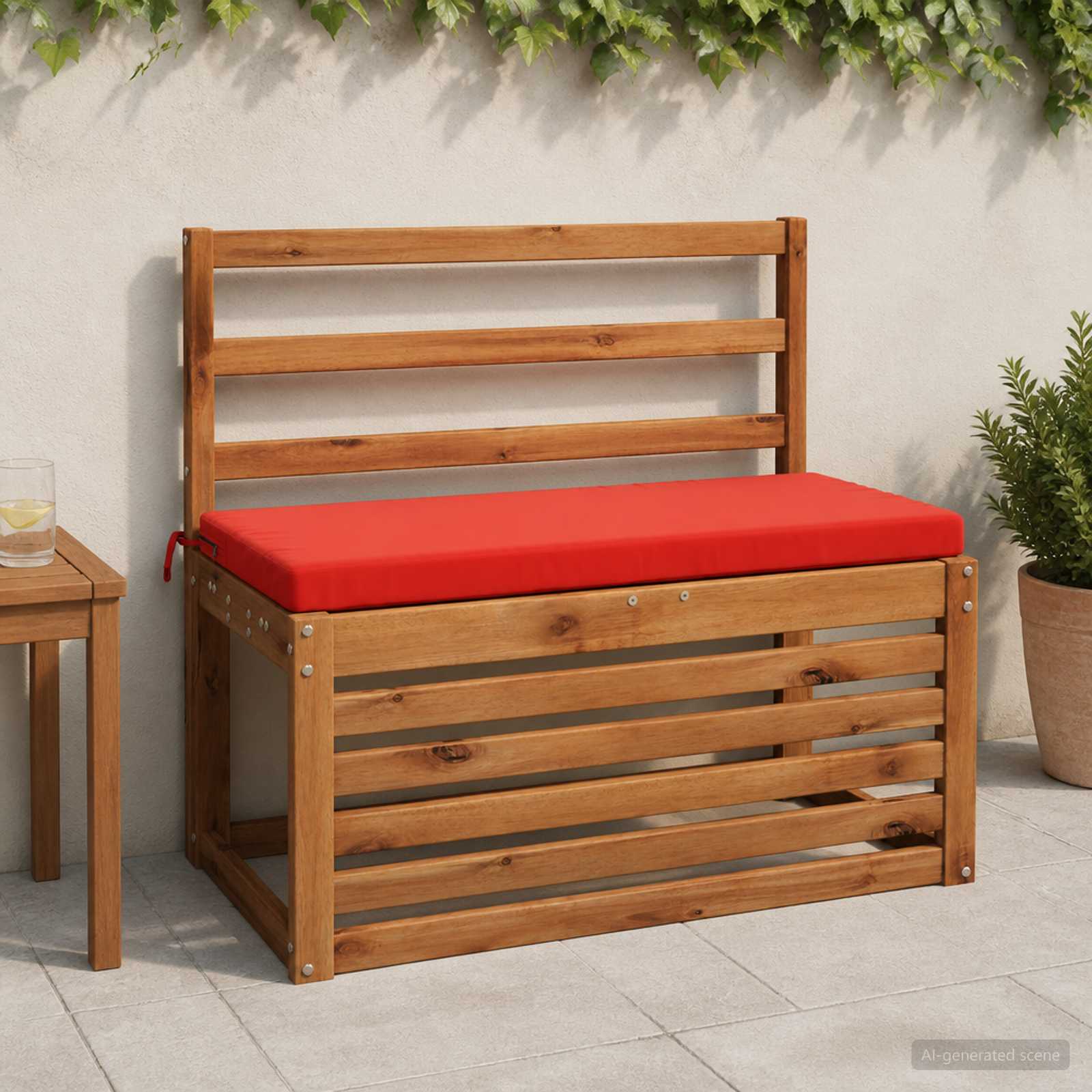Bankkussen SOEST 100% Polyester Rood 80 x 40 x 5 cm image 1