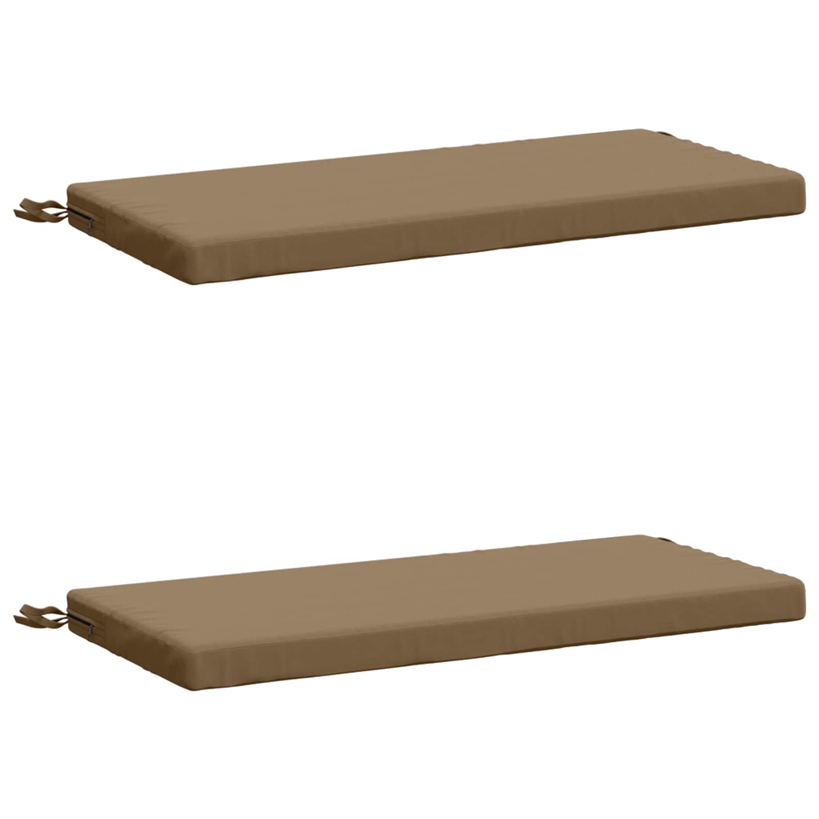 2-delige Bankkussens SOEST 2 st 100% Polyester Taupe image 1