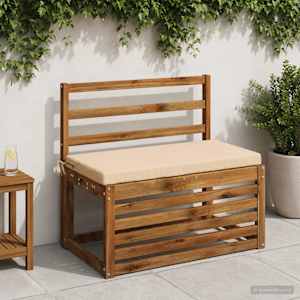 Blazina za klop SOEST 100% poliester Krem 80 x 40 x 5 cm