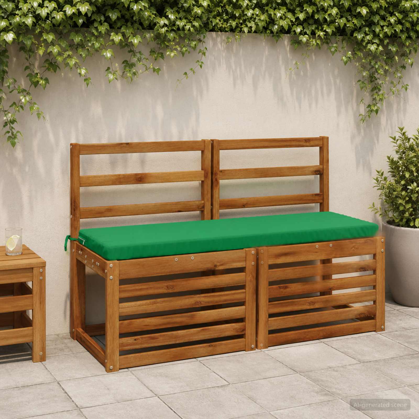 Bankkussen SOEST 100% Polyester Groen 110 x 40 x 5 cm image 1