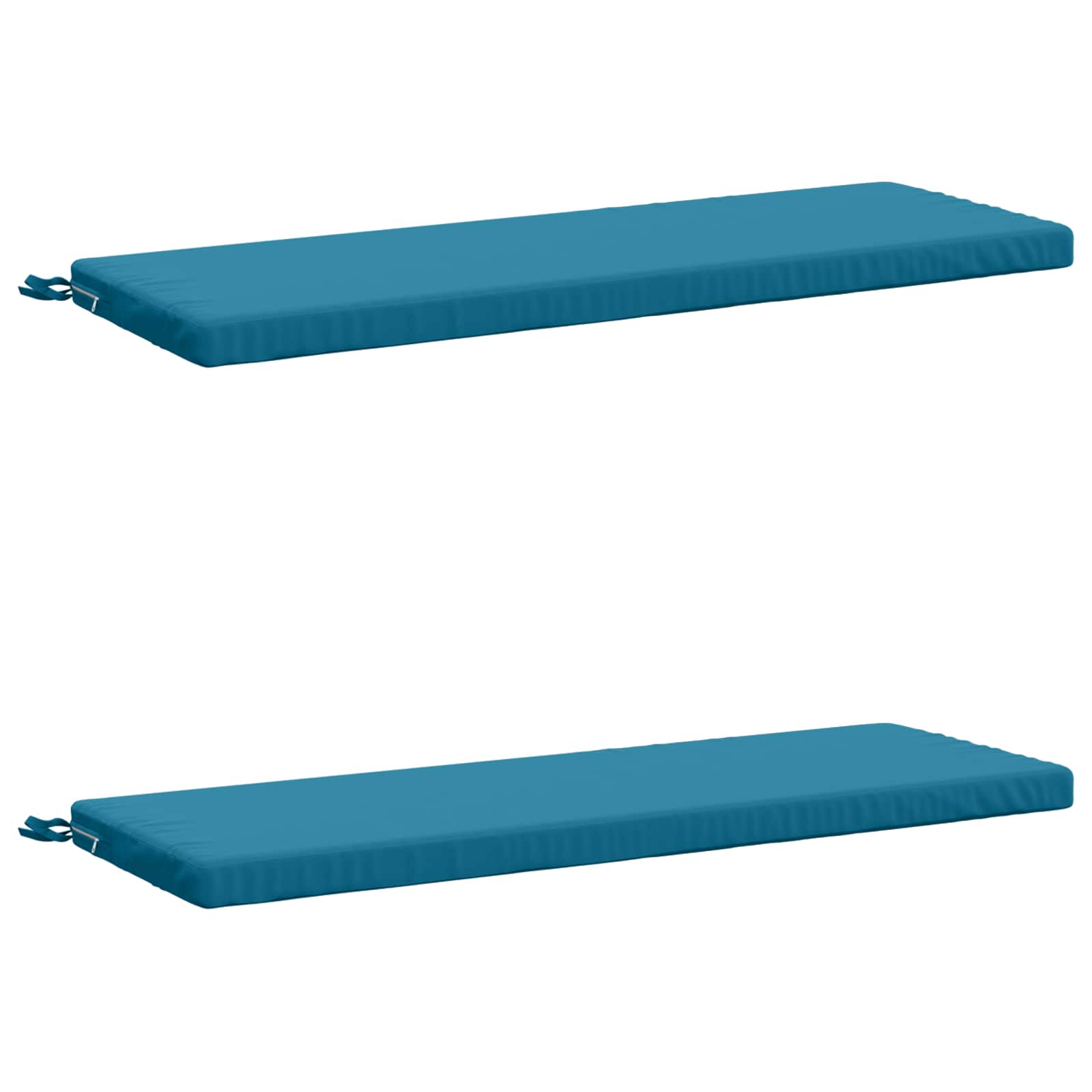 2-delige Bankkussens SOEST 2 st 100% Polyester Lichtblauw image 2
