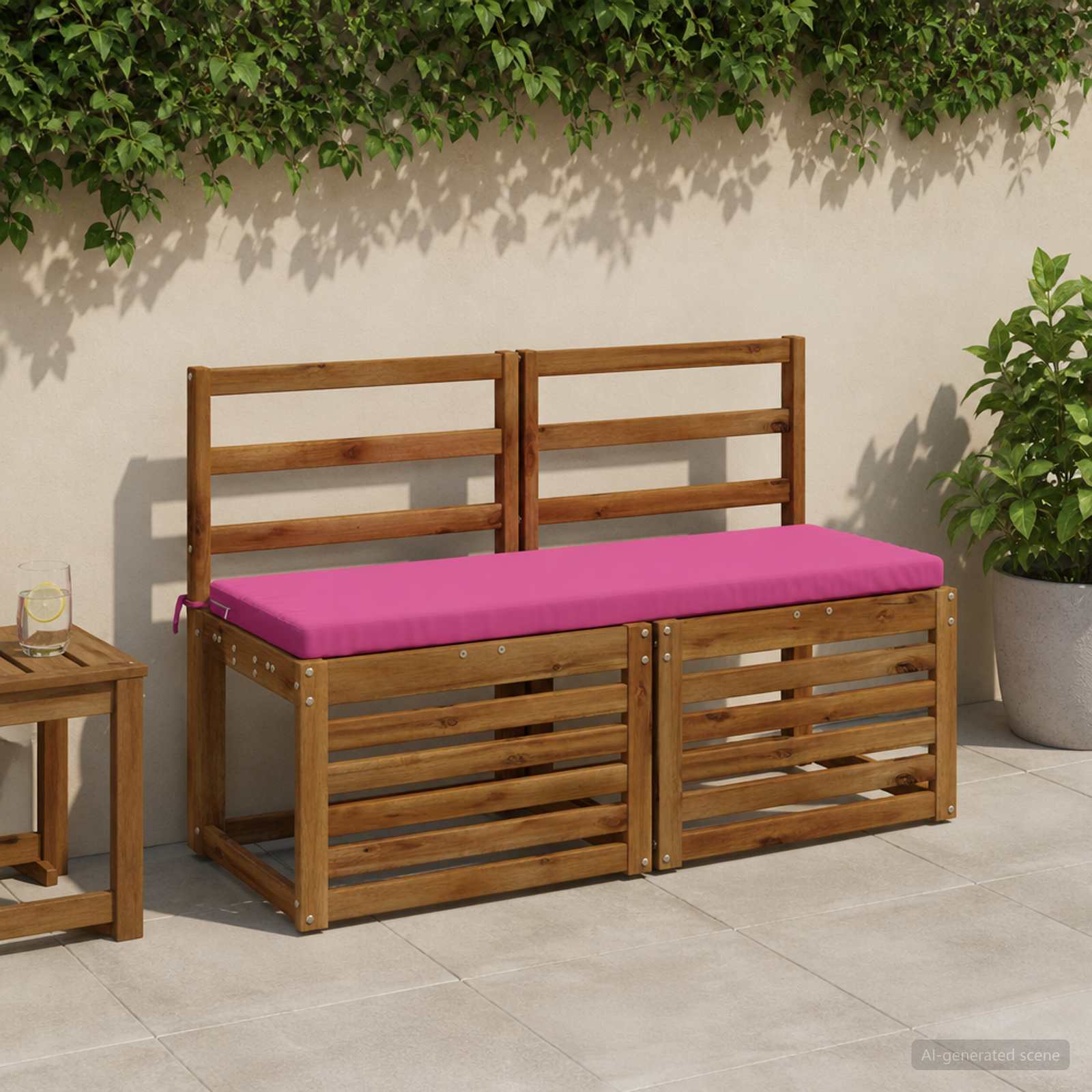 Bankkussen SOEST 100% Polyester Roze 110 x 40 x 5 cm image 1