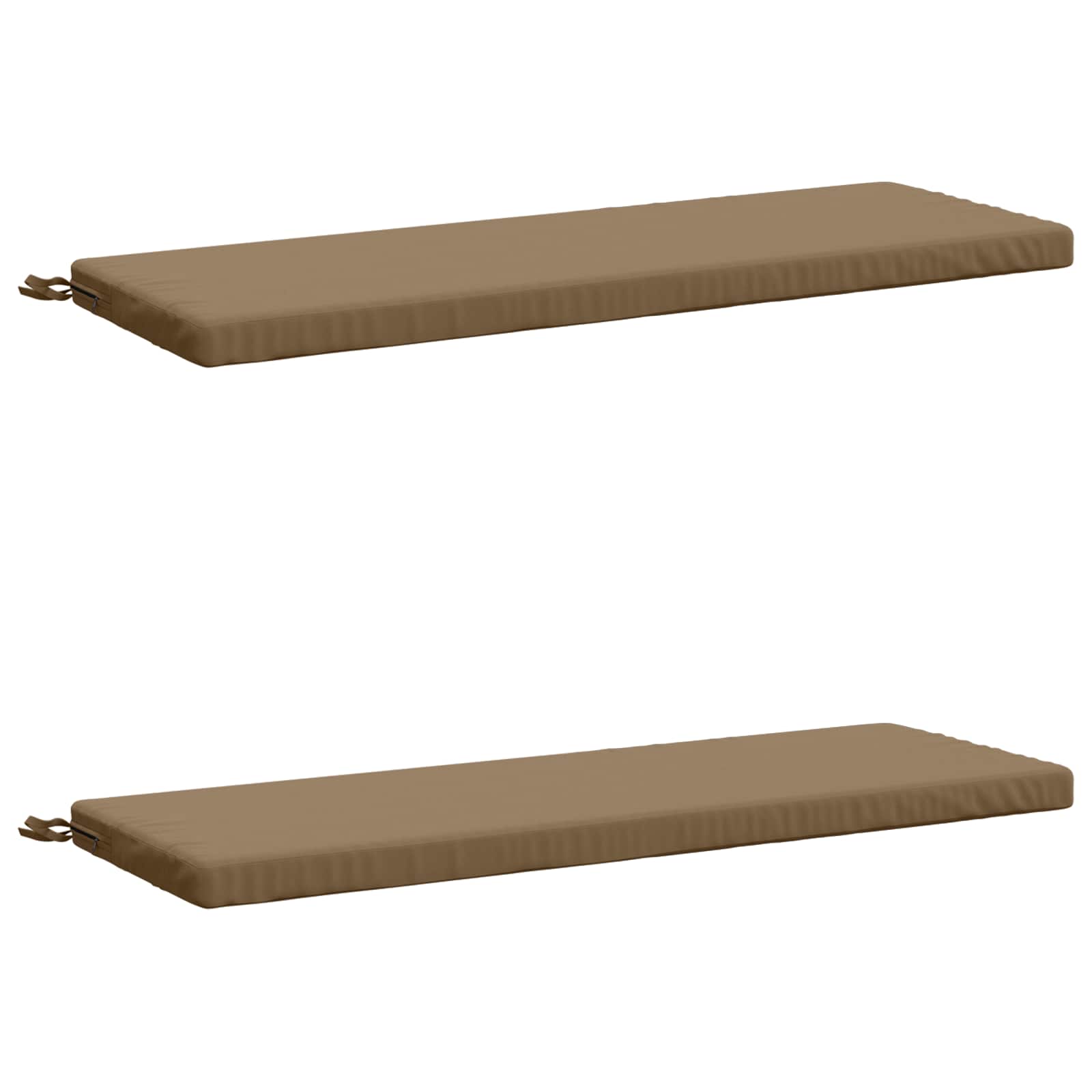 2-delige Bankkussens SOEST 2 st 100% Polyester Taupe image 1