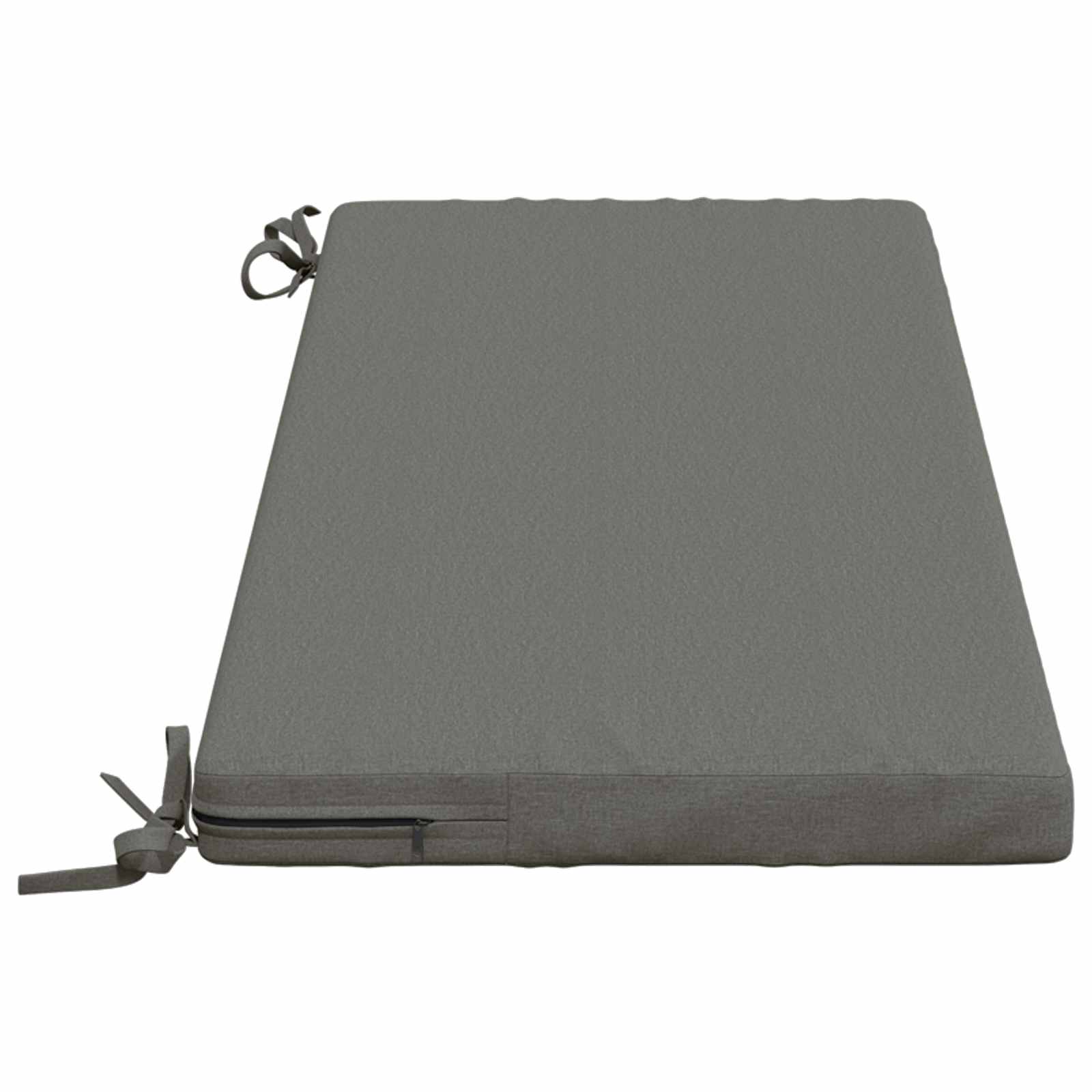 vidaXL Bank Kussens SOEST 2 st 100% Polyester Grijs 110 x 40 x 5 cm, foto 4