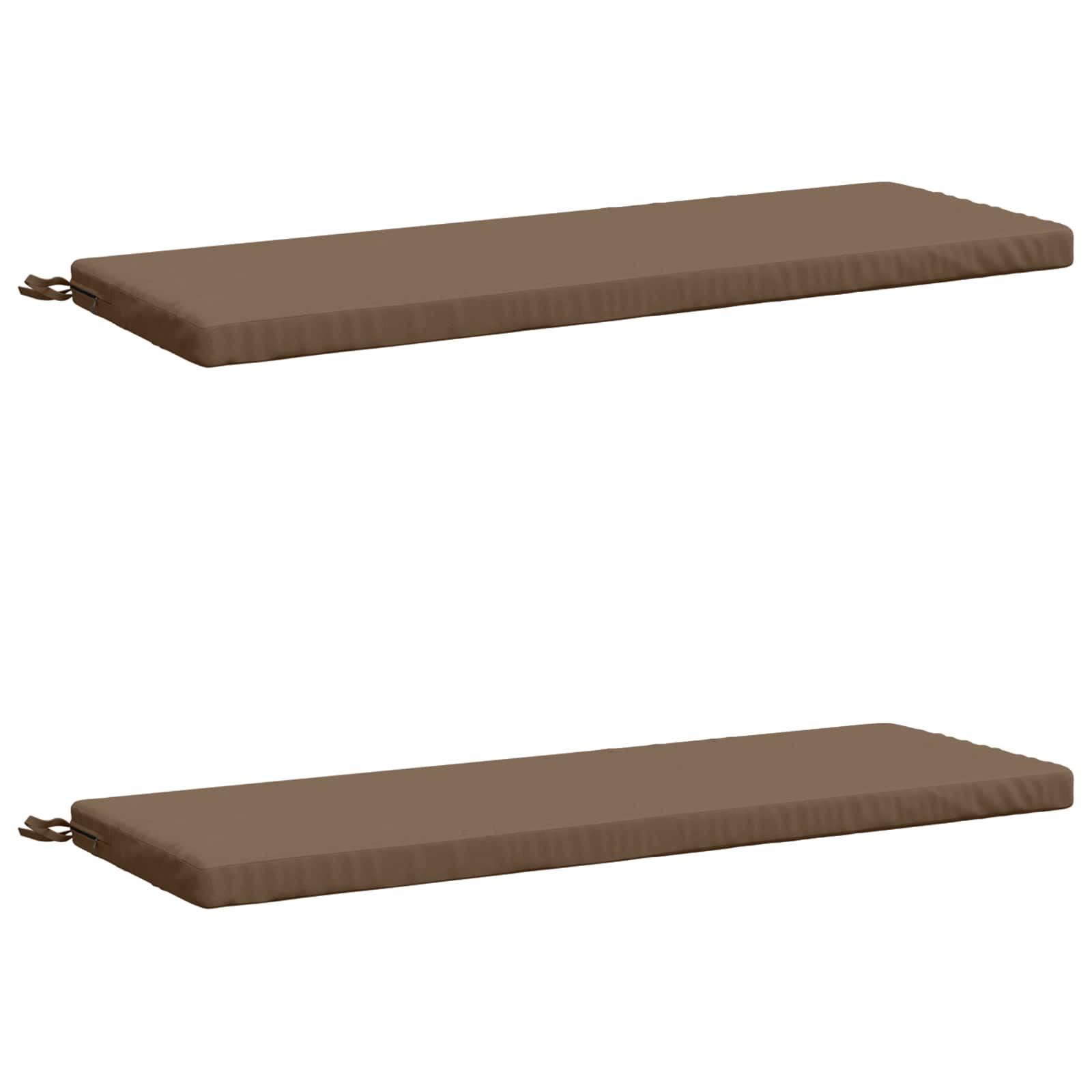 2-delige Bankkussens SOEST 2 st 100% Polyester Taupe image 1