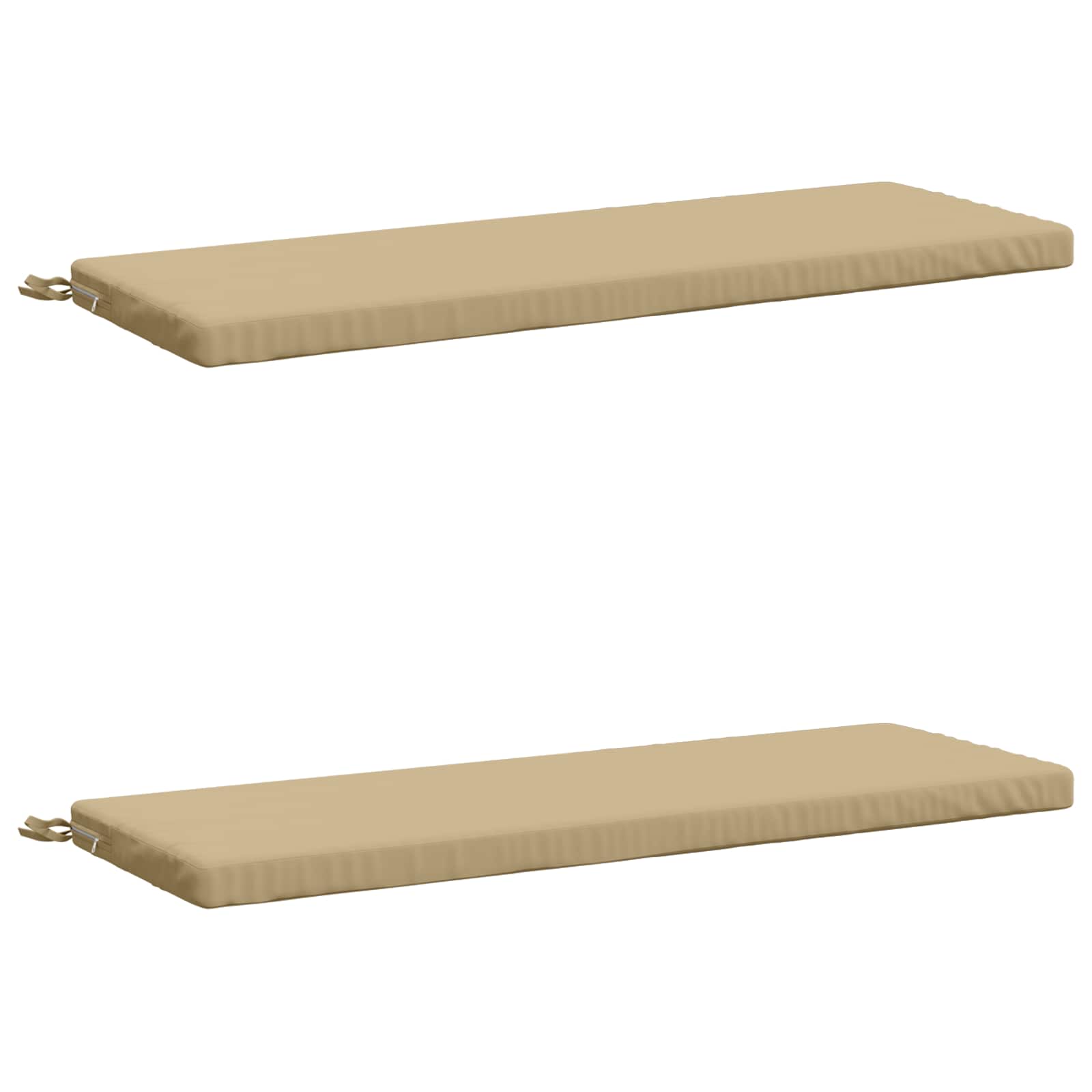 2-delige Bankkussens SOEST 2 st 100% Polyester Beige image 1