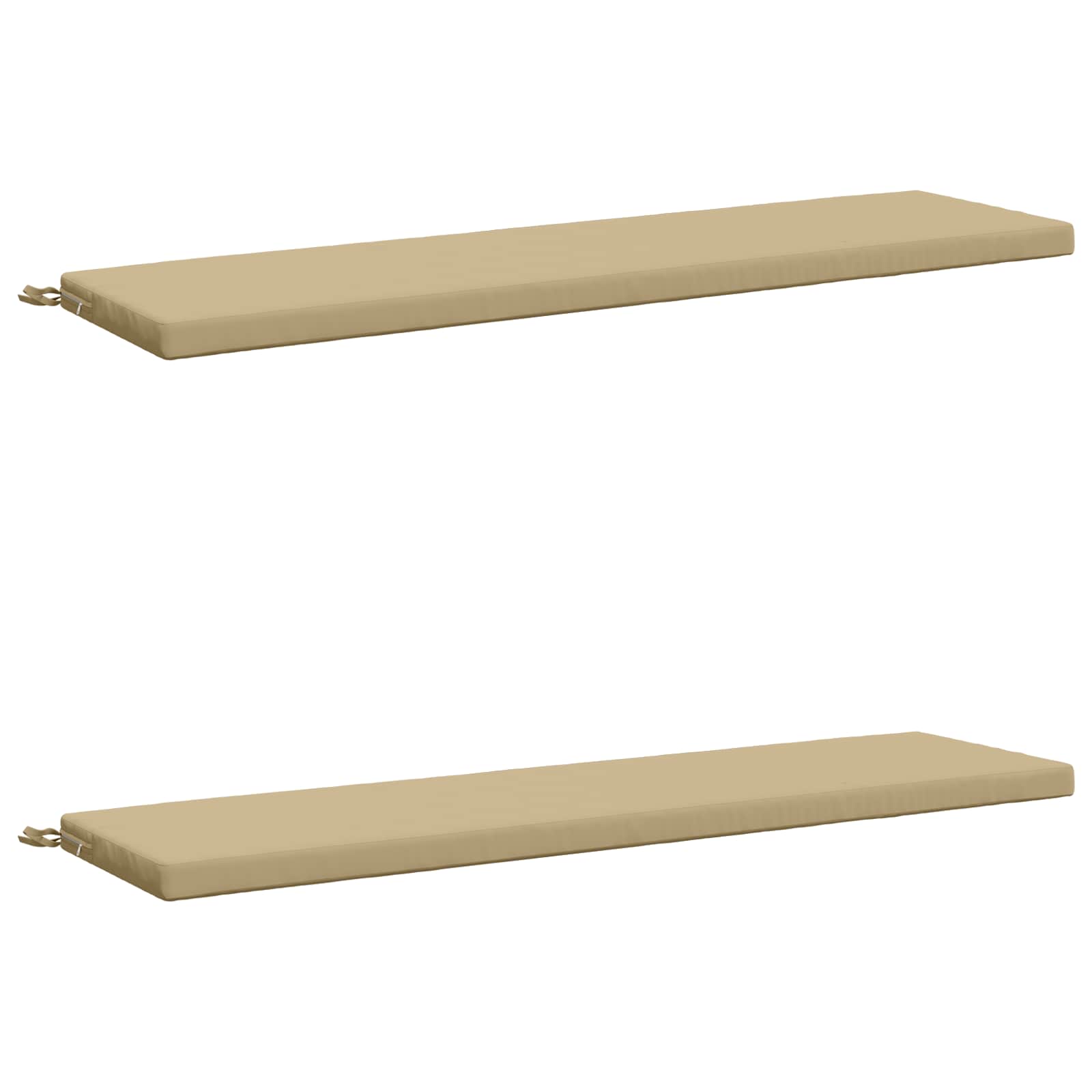 2-delige Bankkussens SOEST 2 st 100% Polyester Beige image 1