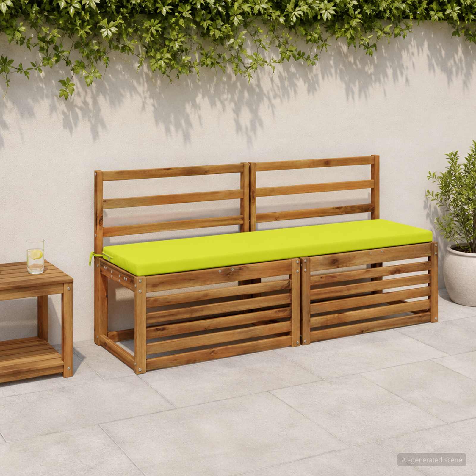 Bankkussen SOEST 100% Polyester Helder groen 140 x 40 x 5 cm image 1