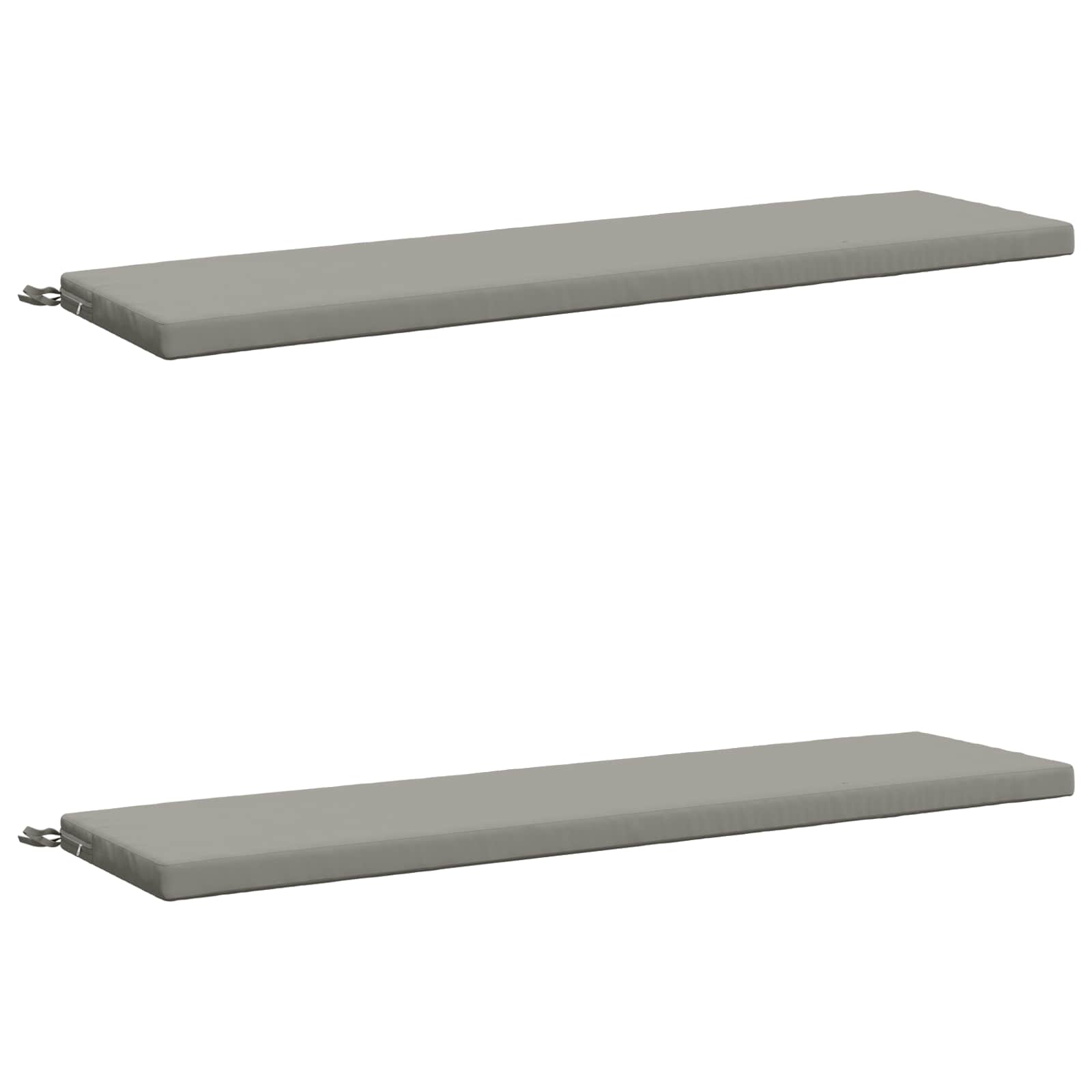 2-delige Bankkussens SOEST 2 st 100% Polyester Grijs image 1