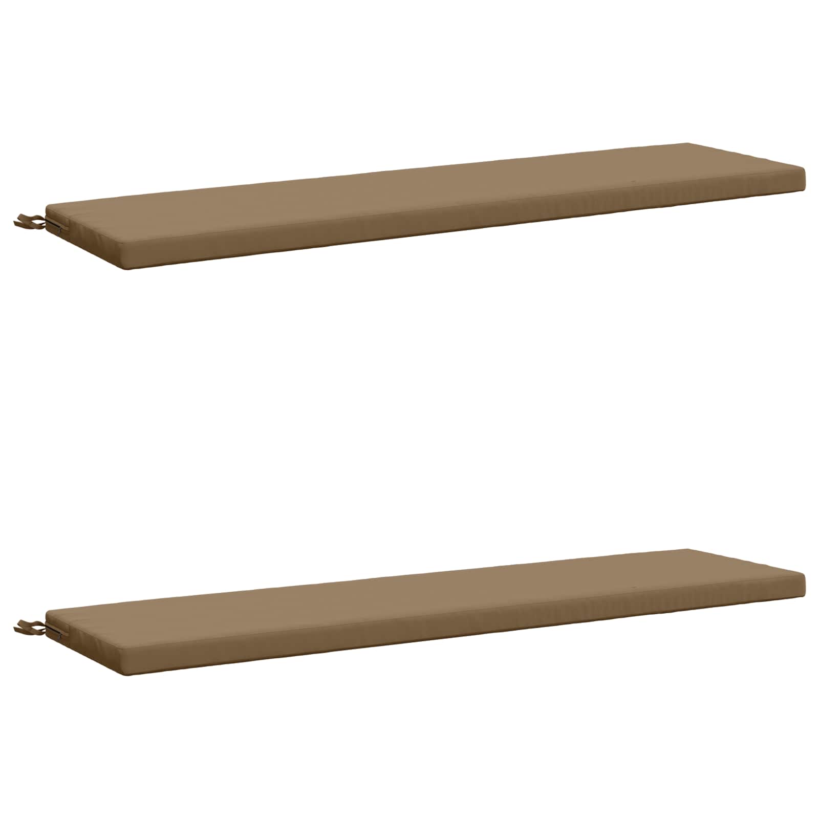 2-delige Bankkussens SOEST 2 st 100% Polyester Taupe image 1