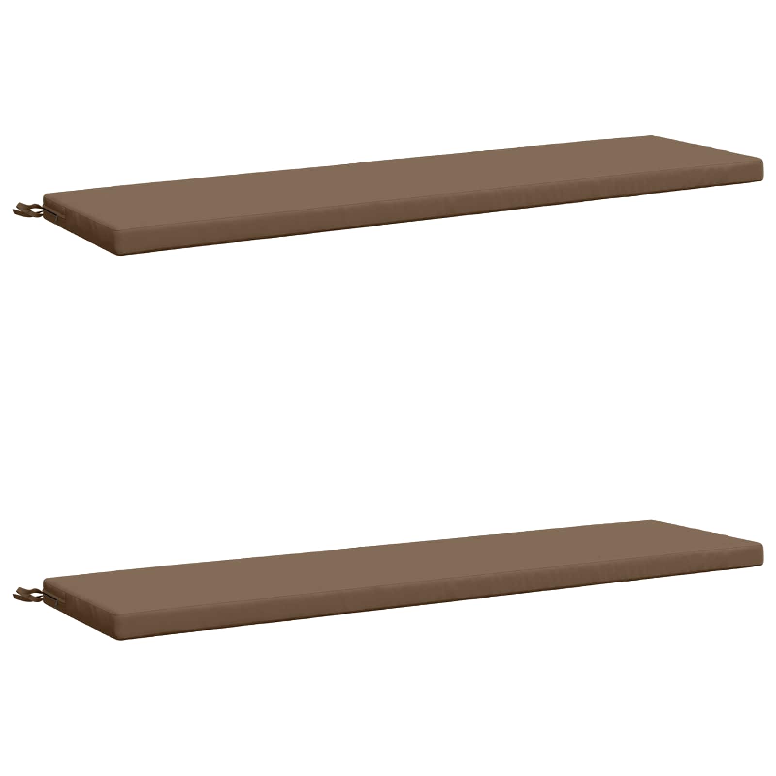 2-delige Bankkussens SOEST 2 st 100% Polyester Taupe image 1