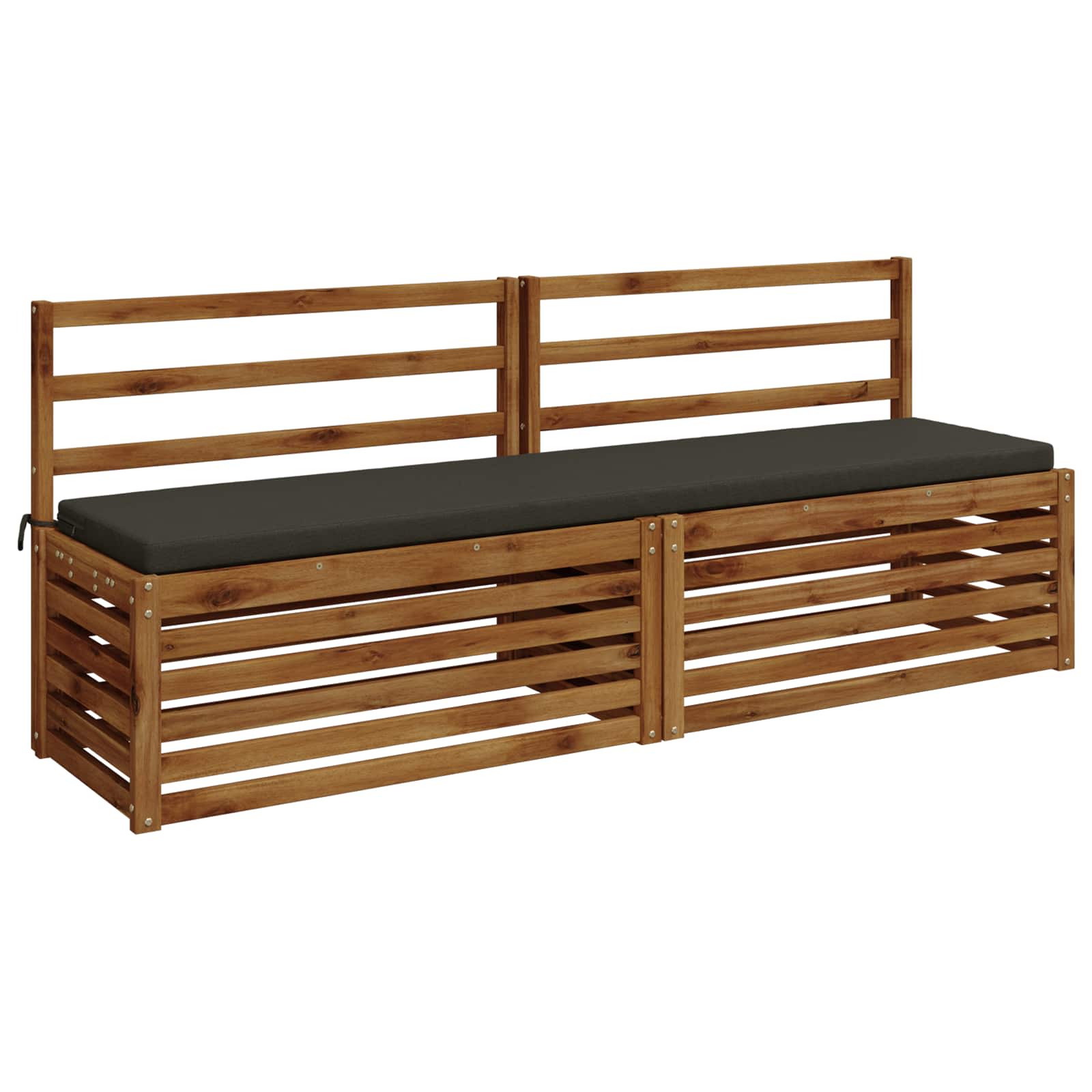Bankkussen SOEST 100% Polyester Antraciet 170 x 40 x 5 cm image 2