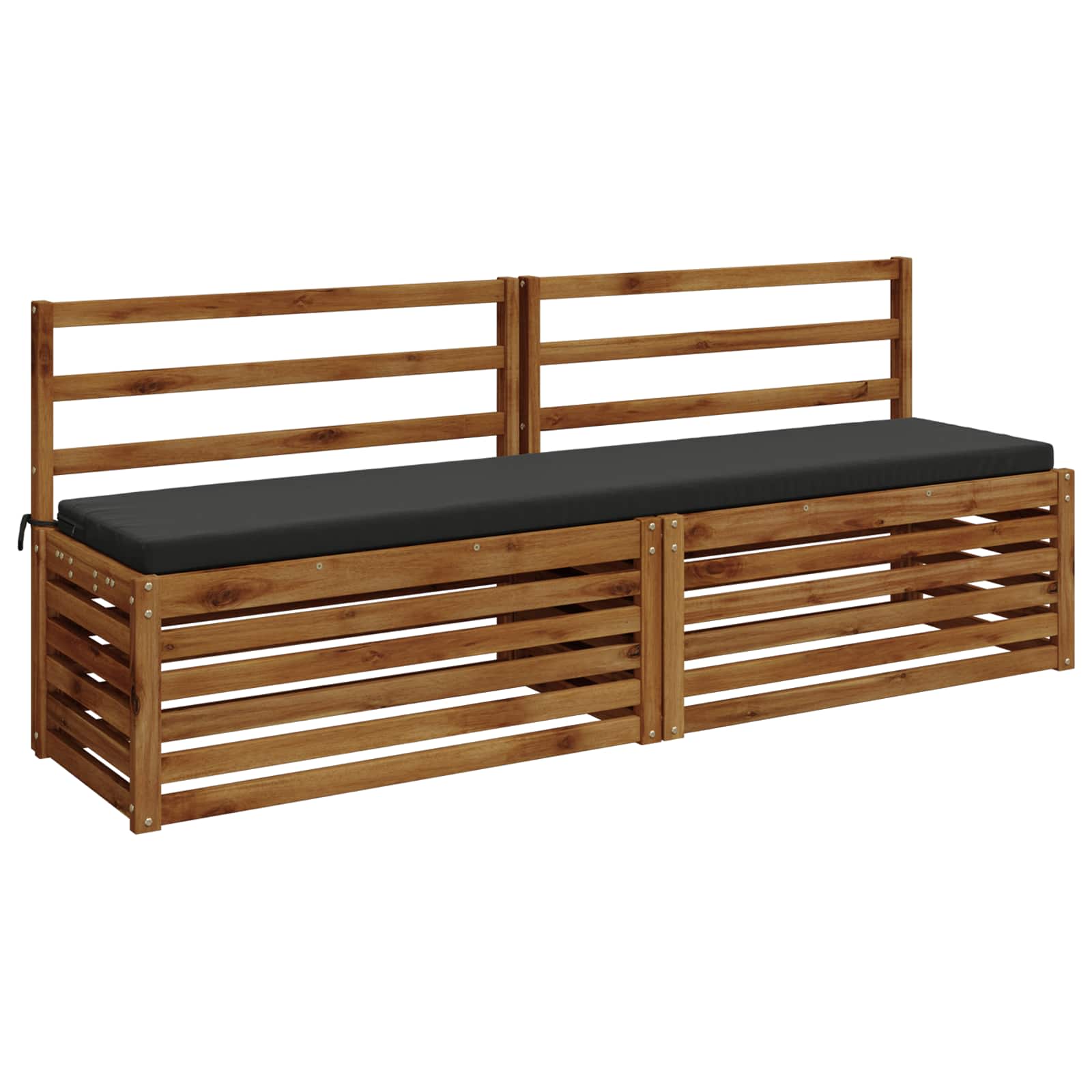 Bankkussen SOEST 100% Polyester Antraciet 170 x 40 x 5 cm image 2