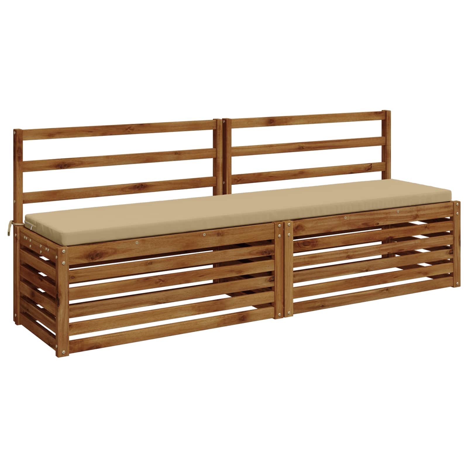 2-delige Bankkussens SOEST 2 st 100% Polyester Beige image 2