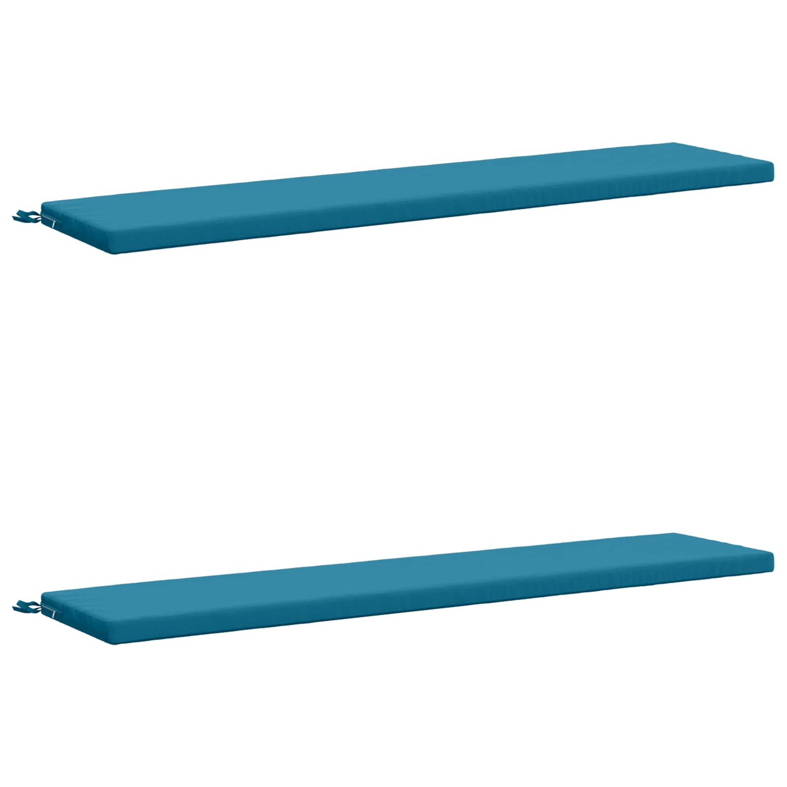 2-delige Bankkussens SOEST 2 st 100% Polyester Lichtblauw image 2