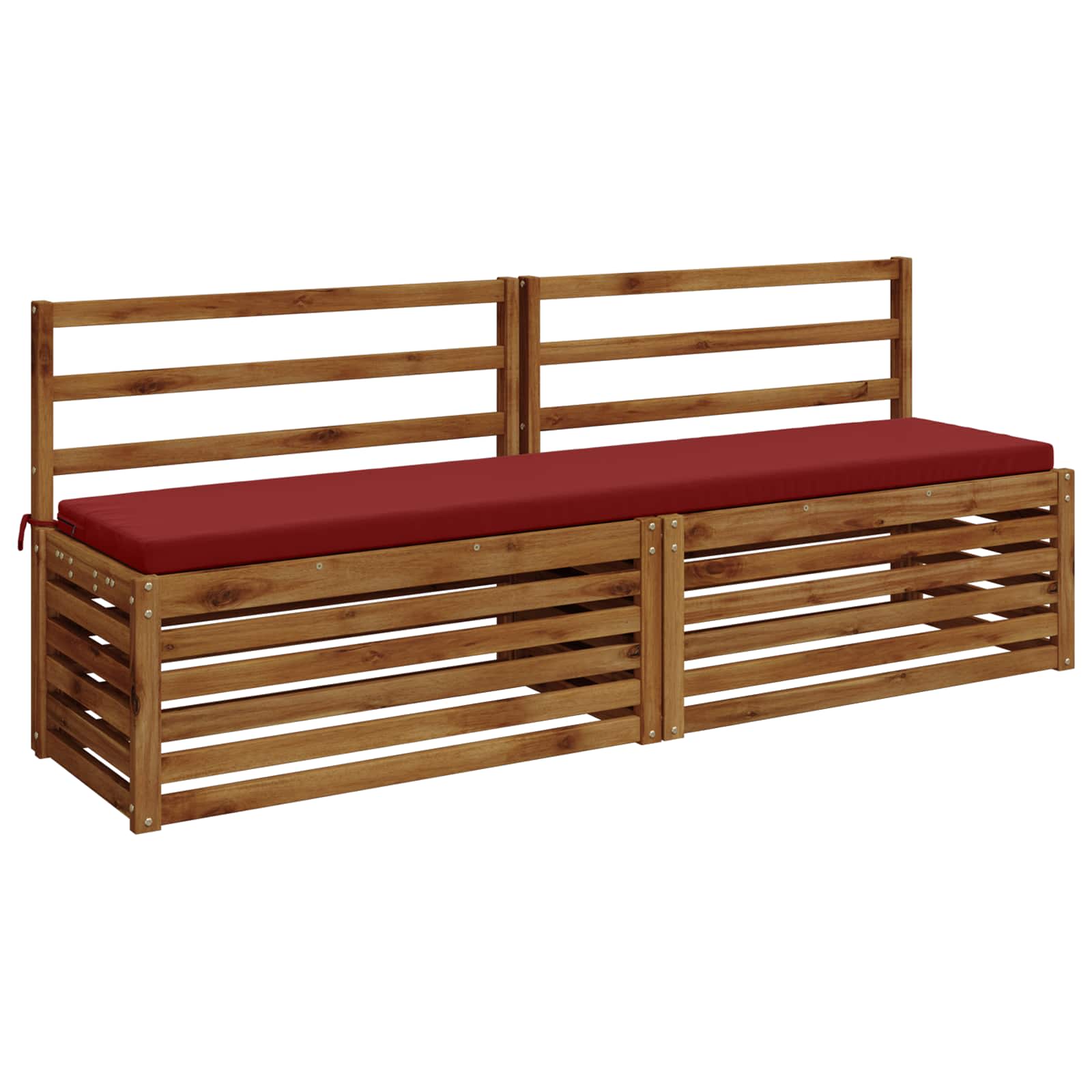 Bankkussen SOEST 100% Polyester Wijnrood 180 x 40 x 5 cm image 2