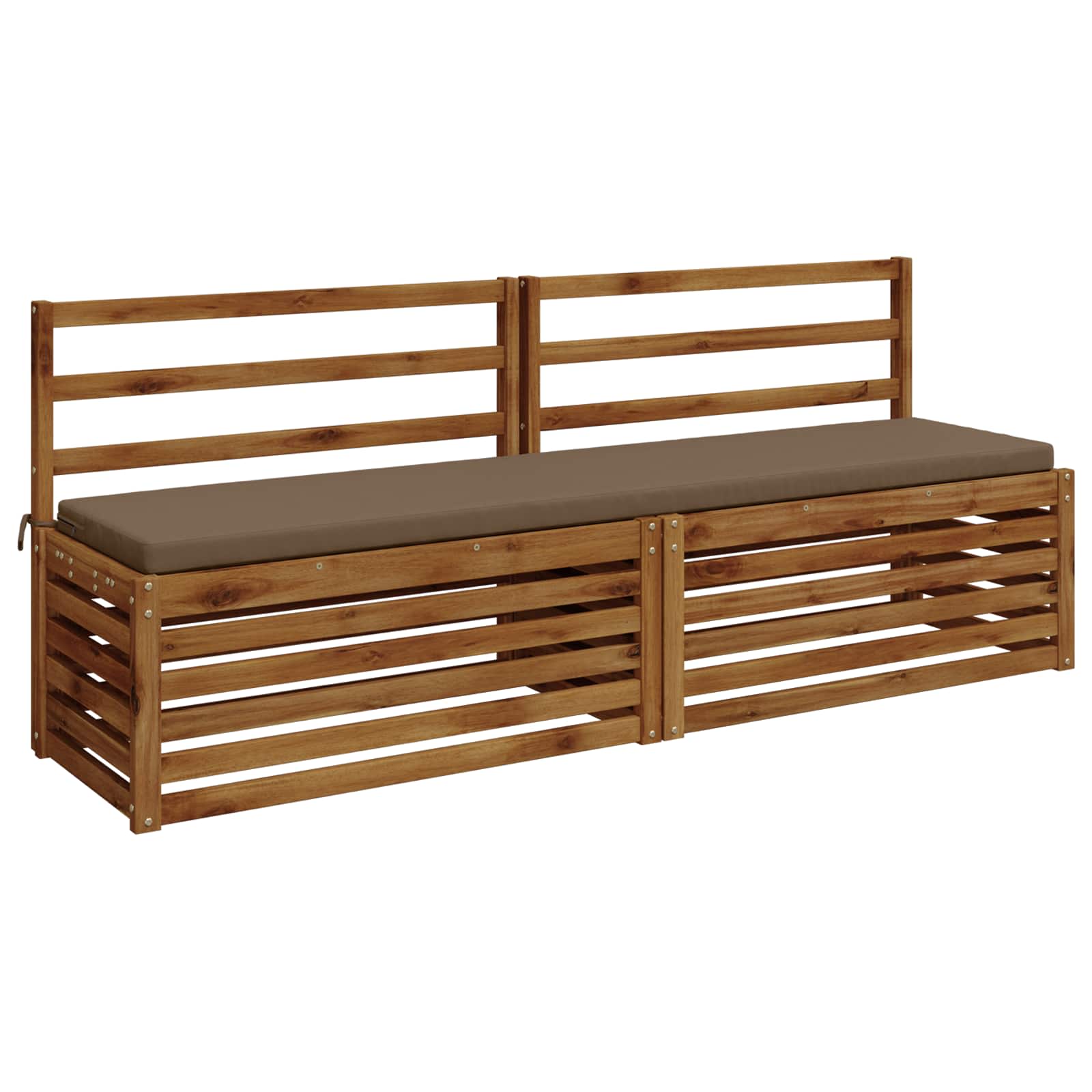 Bankkussen SOEST 100% Polyester Taupe 200 x 40 x 5 cm image 2