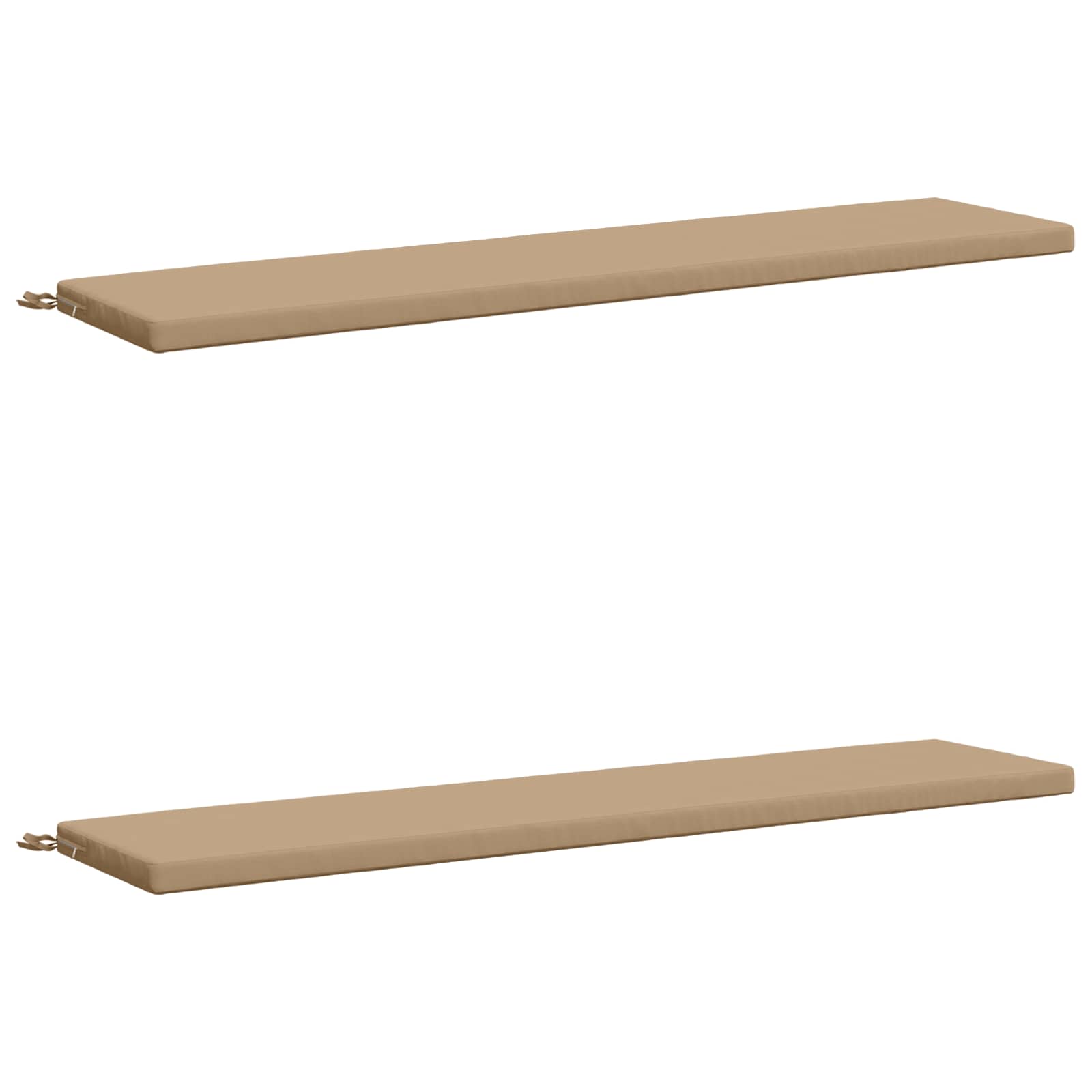 2-delige Bankkussens SOEST 2 st 100% Polyester Zand image 1