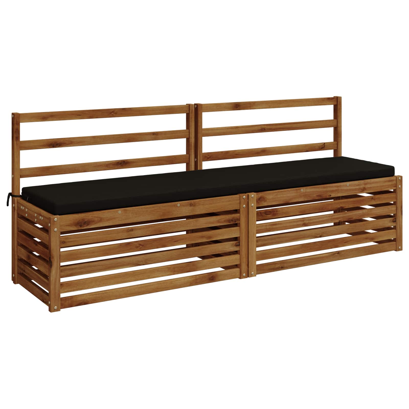 Bankkussen SOEST 100% Polyester Zwart 200 x 40 x 5 cm image 2