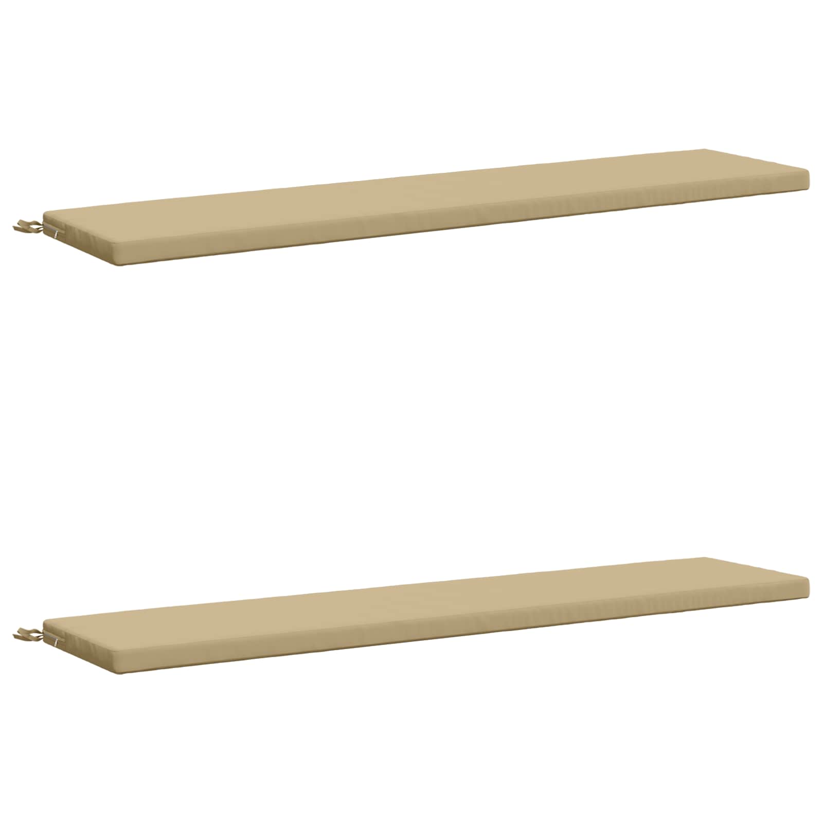 2-delige Bankkussens SOEST 2 st 100% Polyester Beige image 1